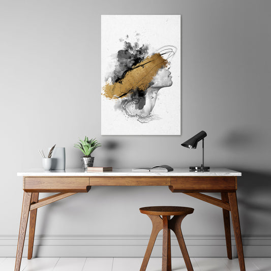 GILDED BLINDNESS Vertical Canvas Print
