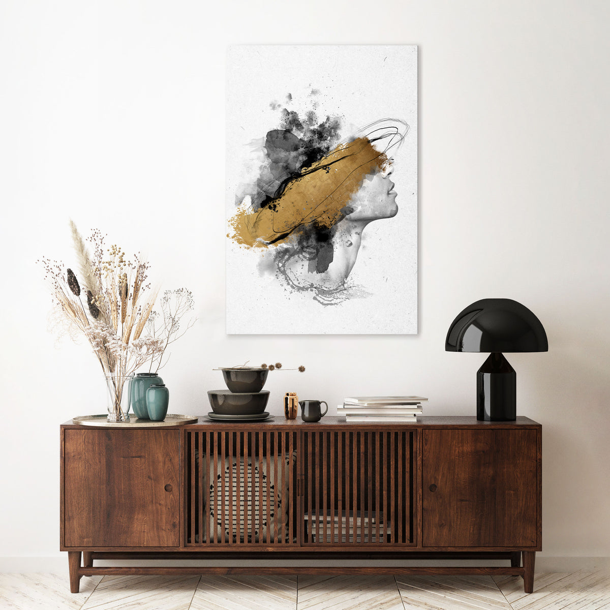 GILDED BLINDNESS Vertical Canvas Print
