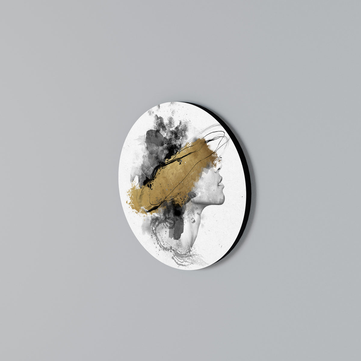 GILDED BLINDNESS Round Wall Art
