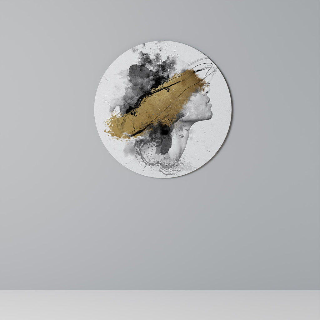 Décoration murale ronde GILDED BLINDNESS