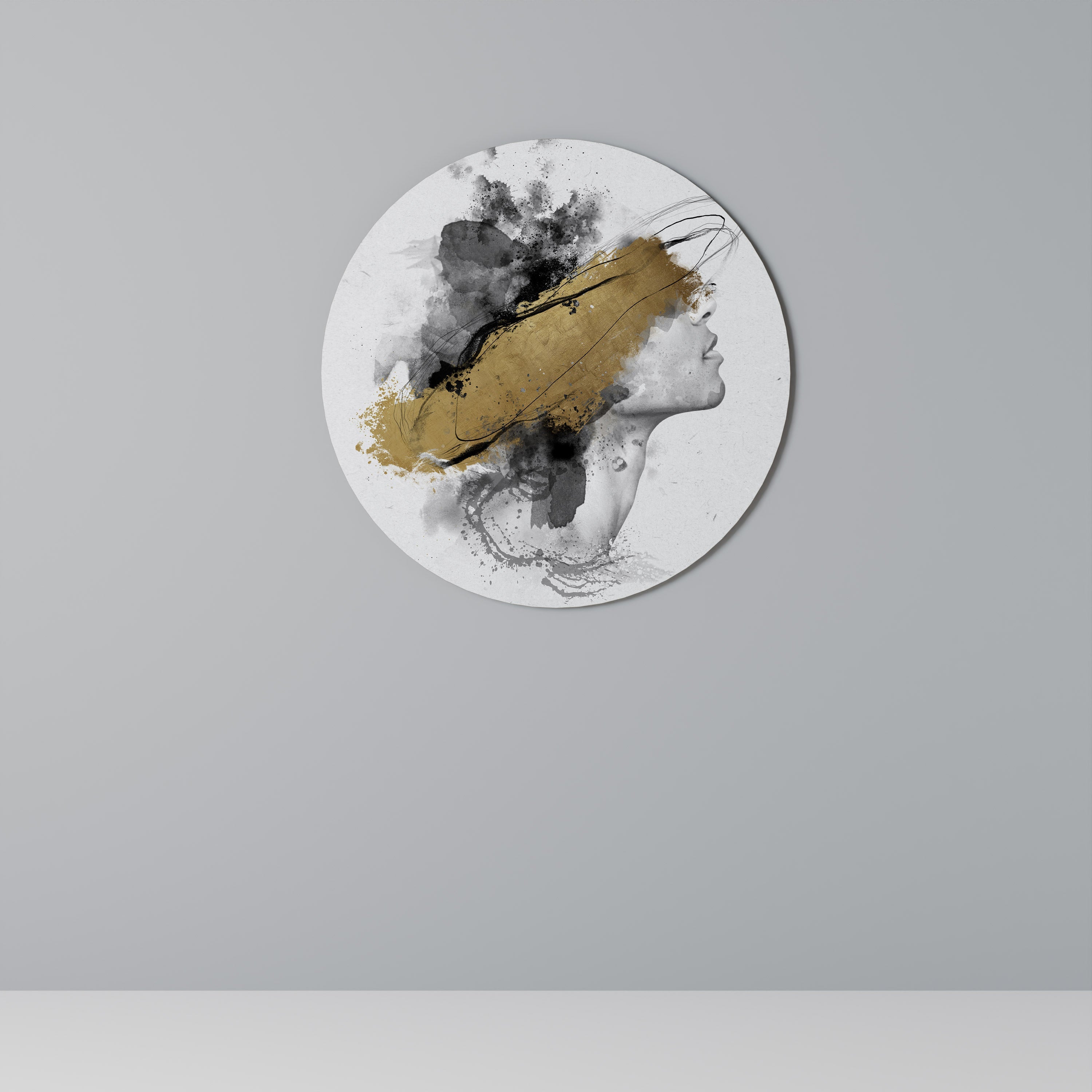 Décoration murale ronde GILDED BLINDNESS