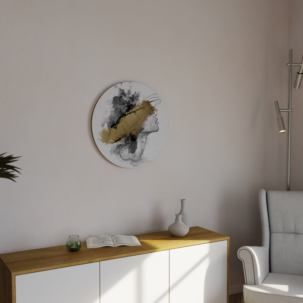 Décoration murale ronde GILDED BLINDNESS