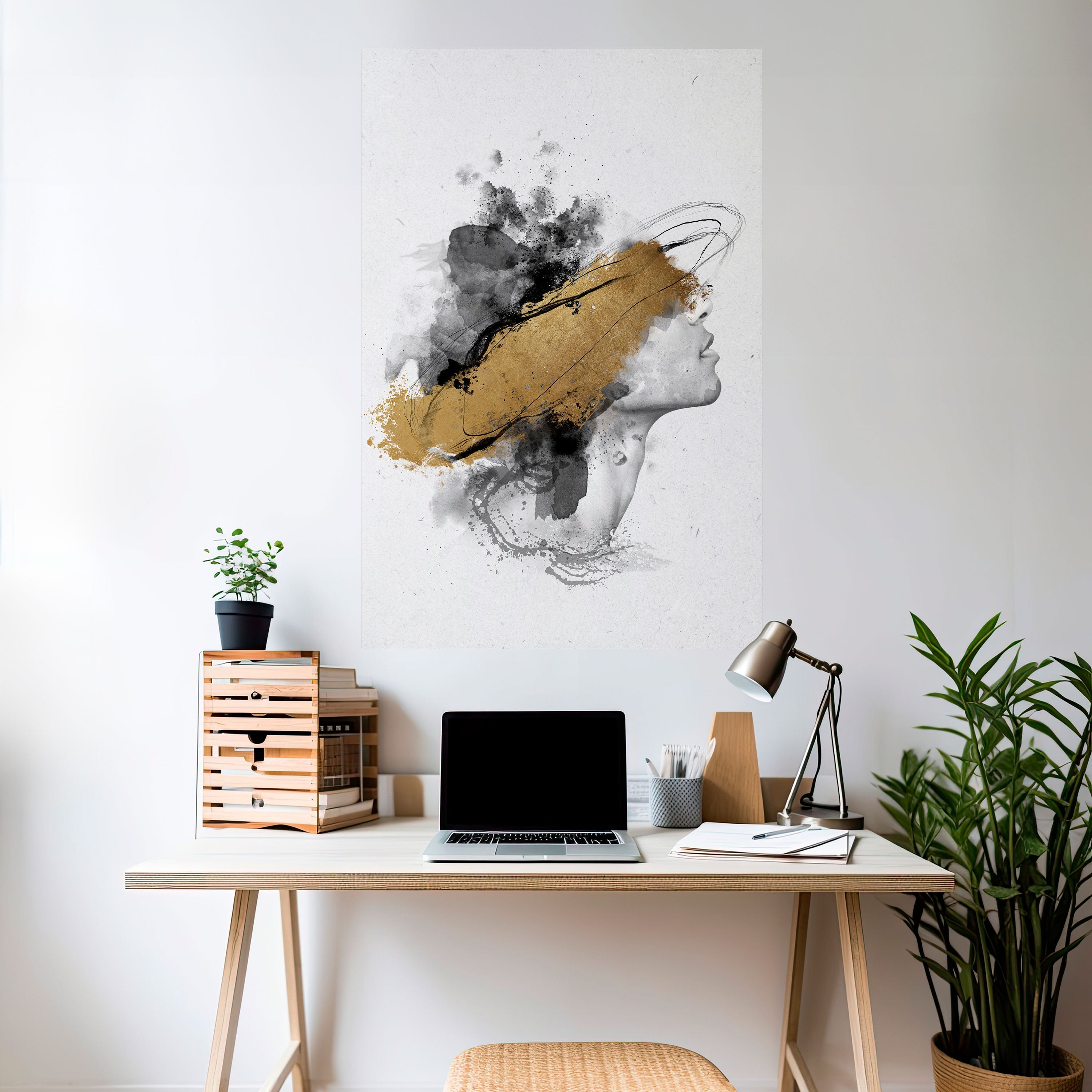 Affiche verticale autocollante « CÉCITÉ DORÉ »