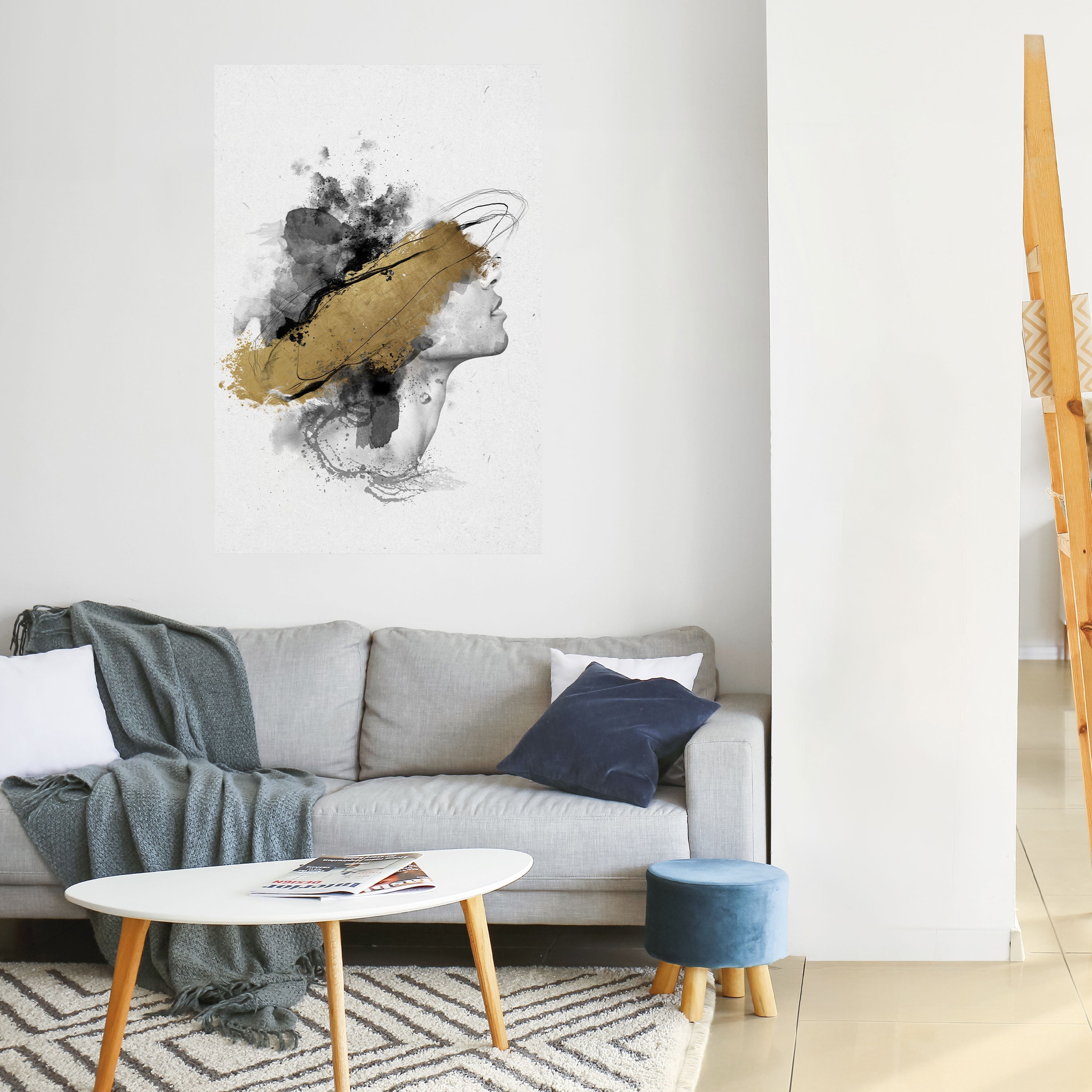 Affiche verticale autocollante « CÉCITÉ DORÉ »