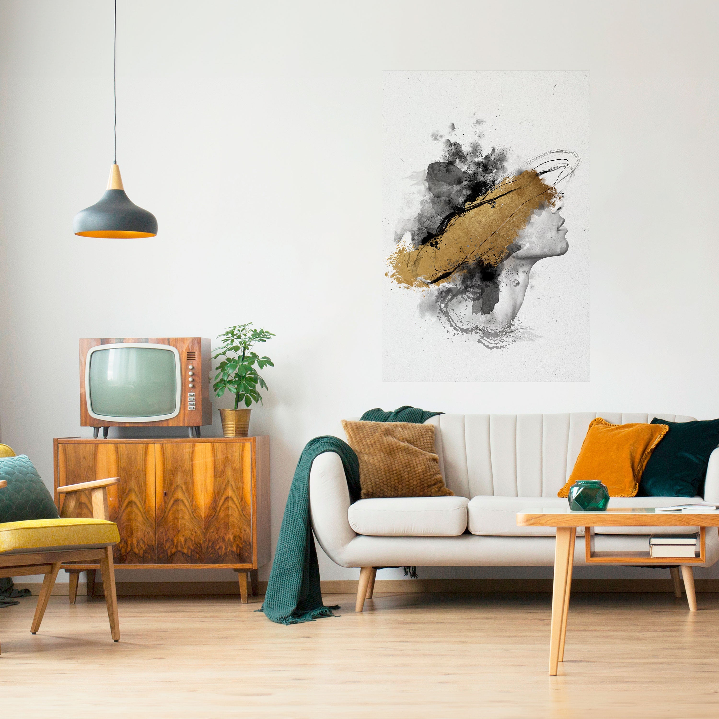 Affiche verticale autocollante « CÉCITÉ DORÉ »