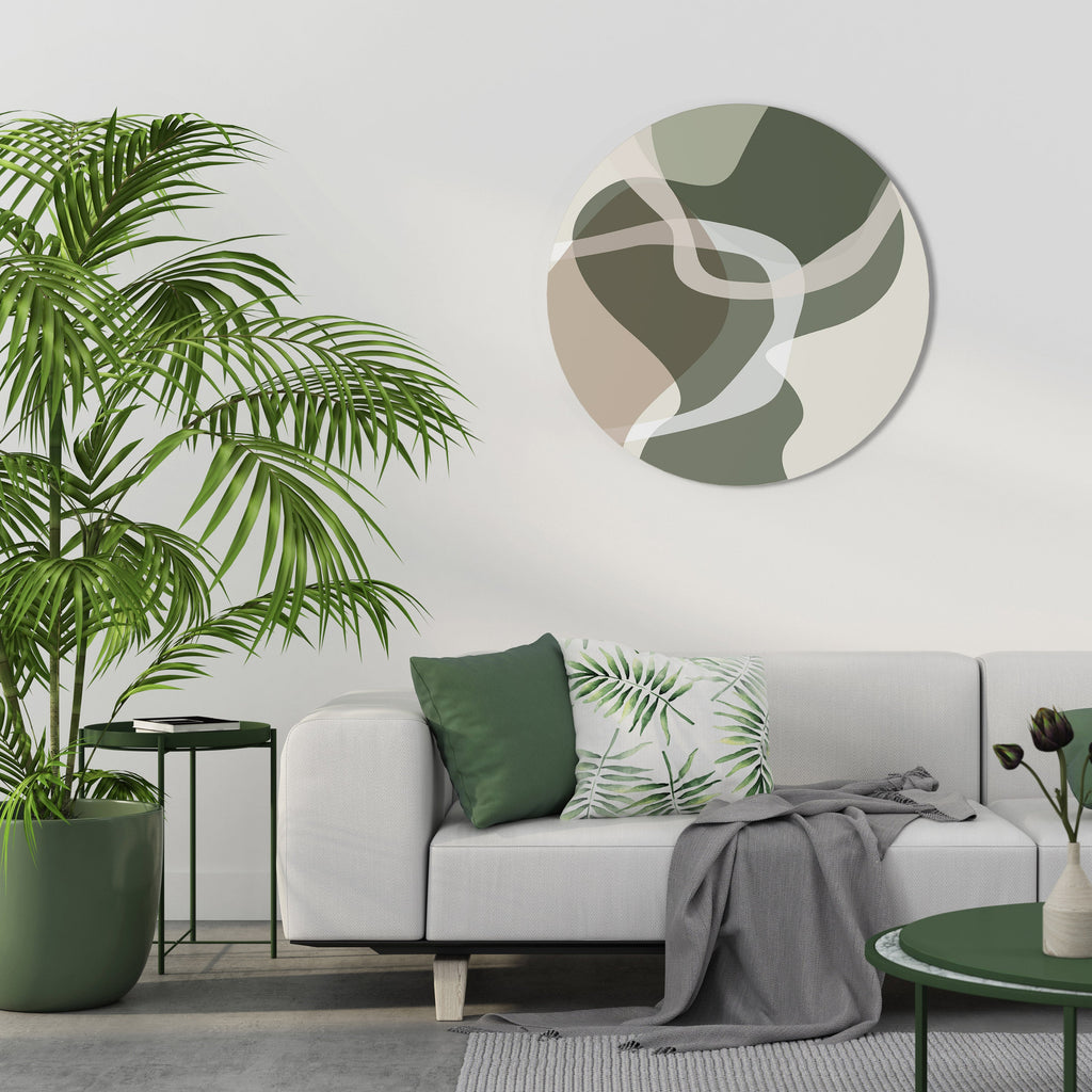 Art mural rond ART OF GREEN