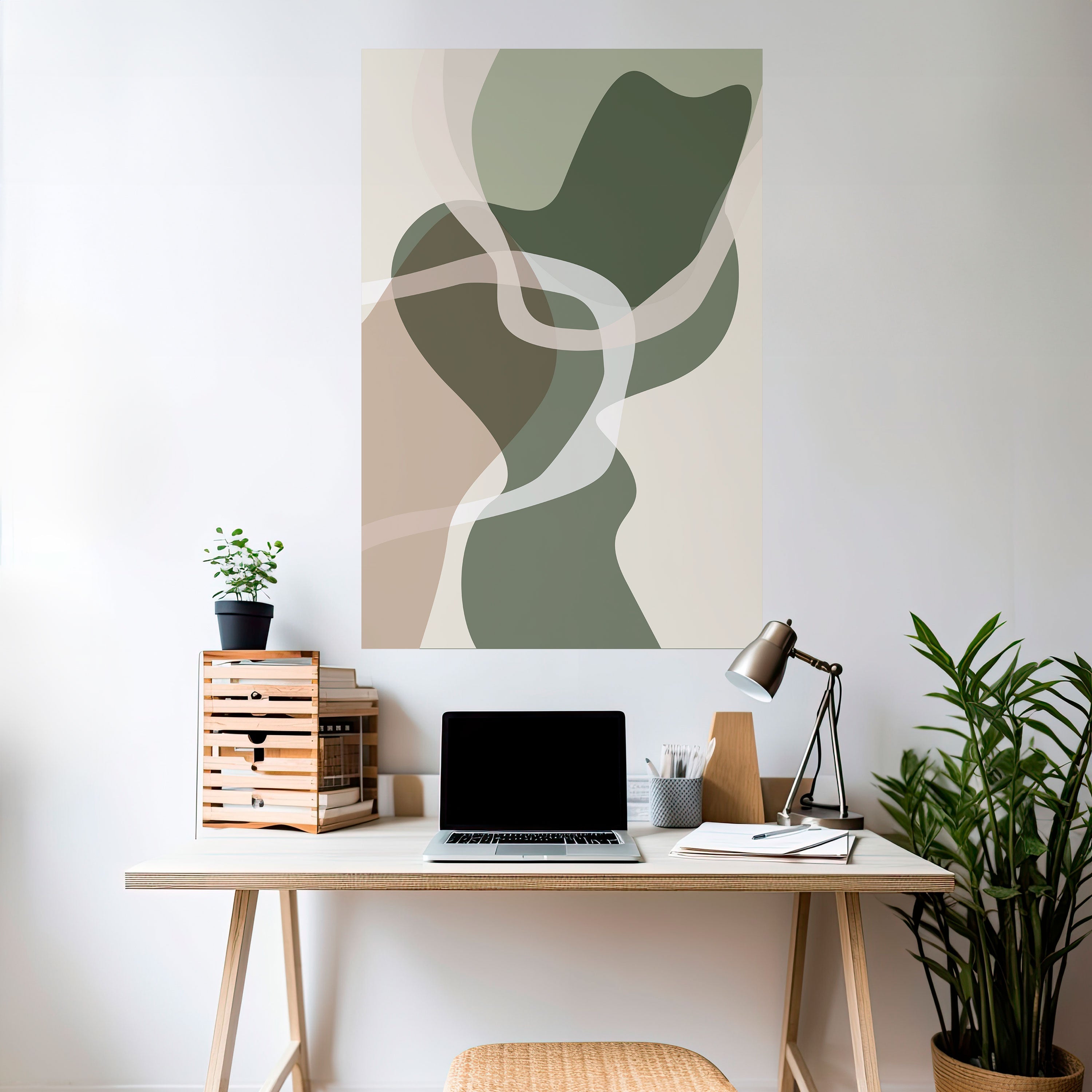 Affiche verticale autocollante ART OF GREEN