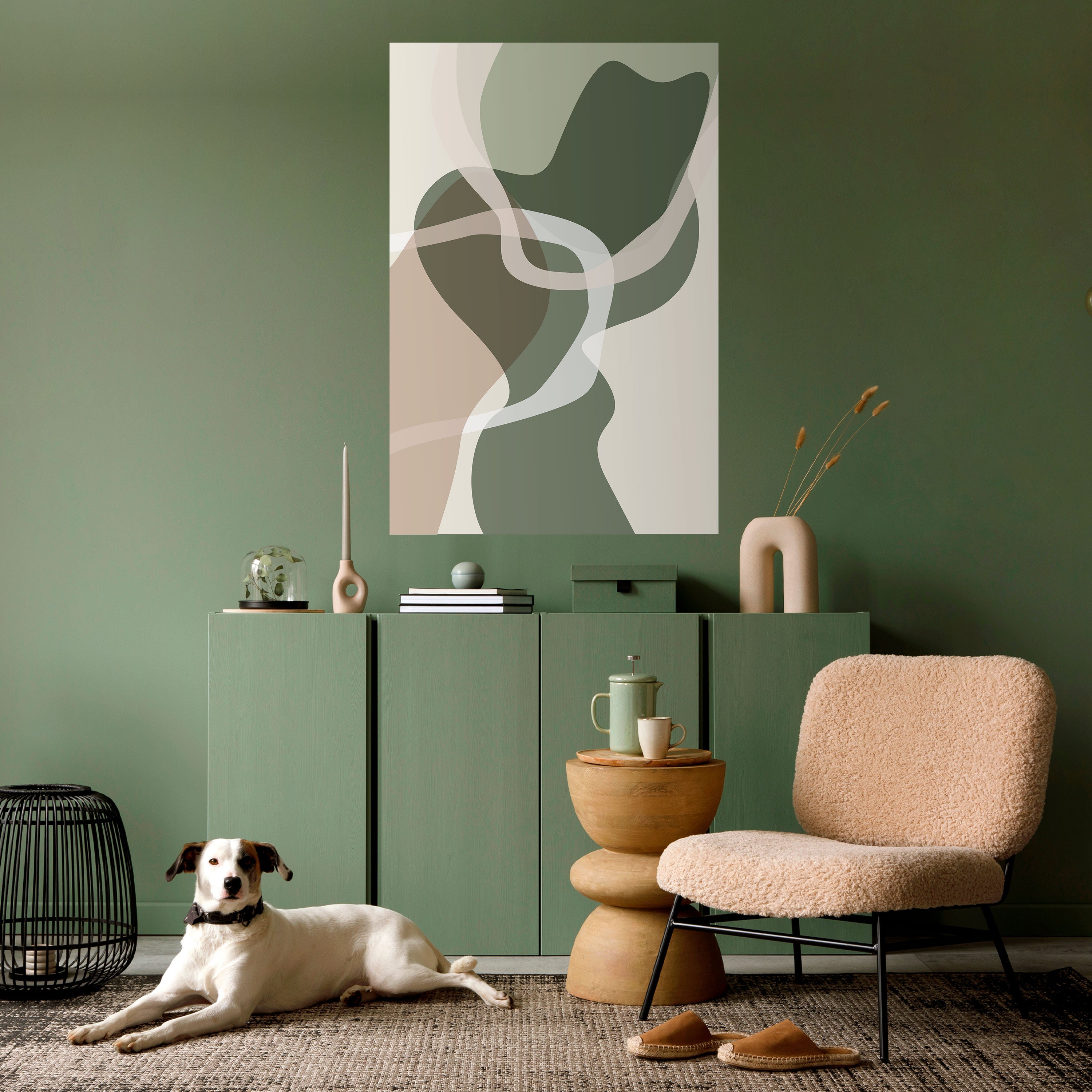 Affiche verticale autocollante ART OF GREEN