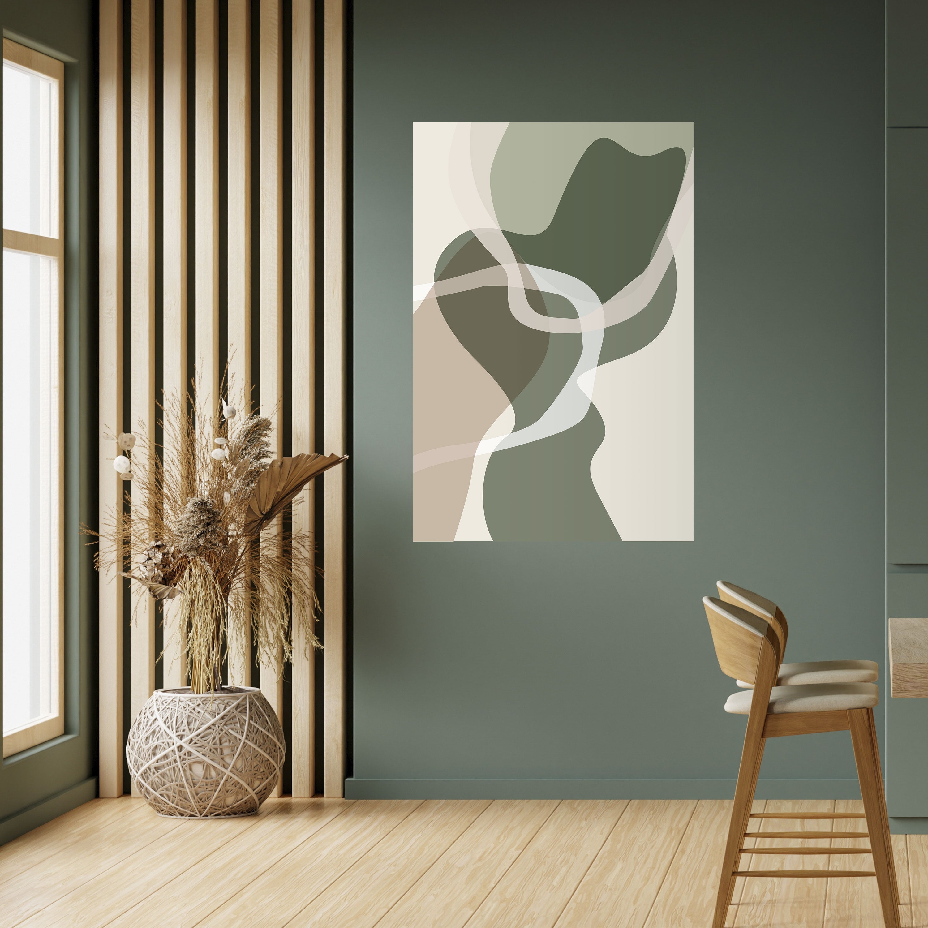 Affiche verticale autocollante ART OF GREEN