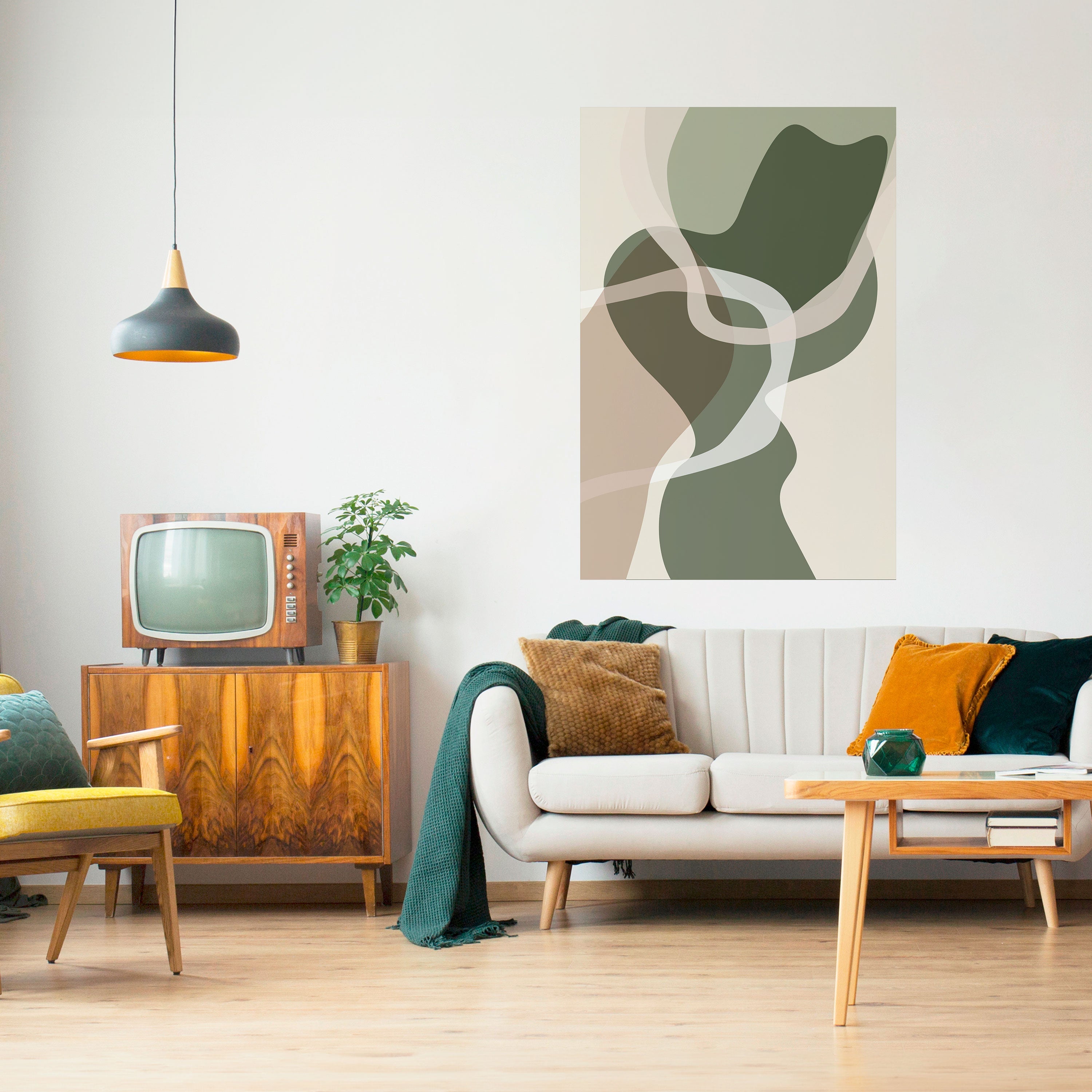 Affiche verticale autocollante ART OF GREEN