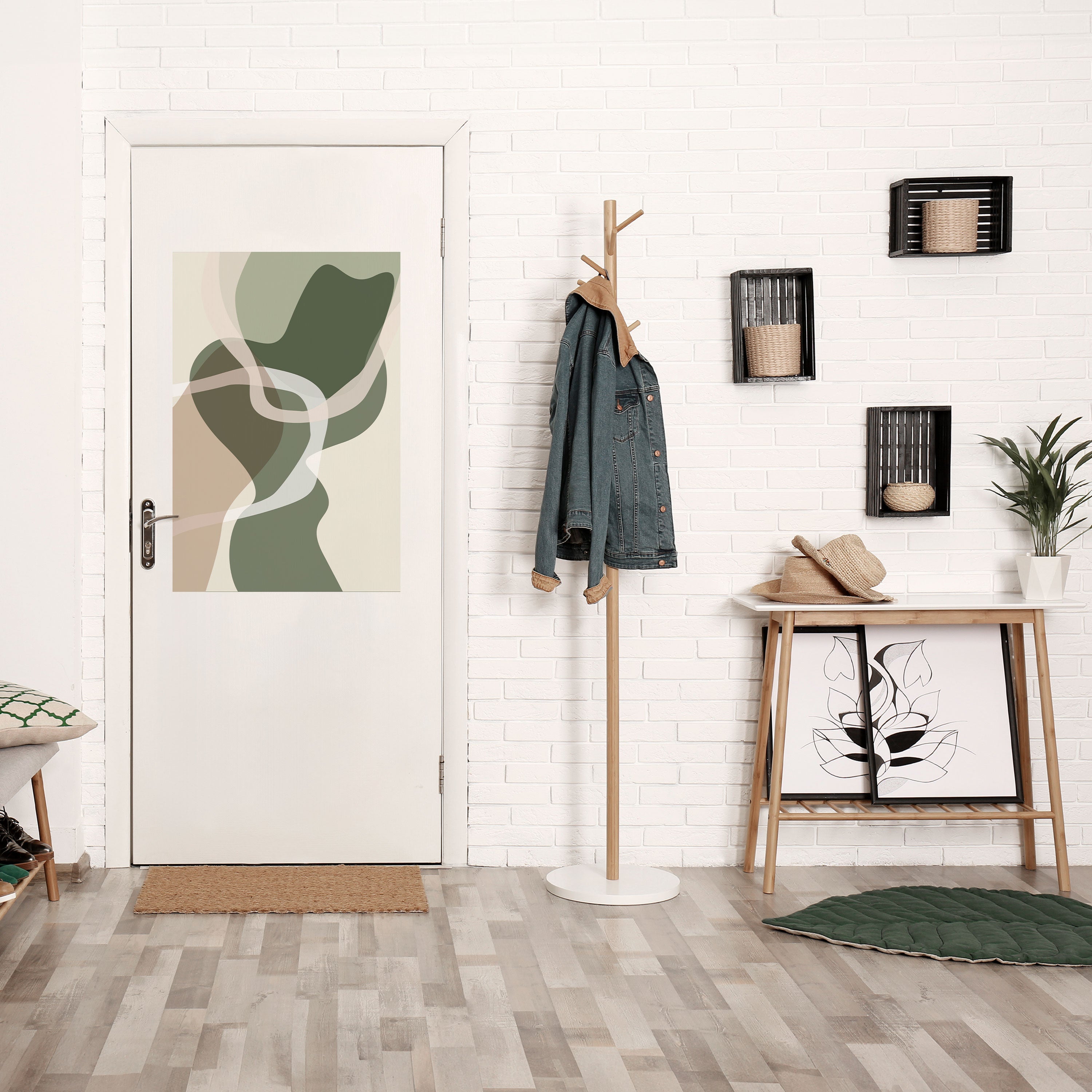 Affiche verticale autocollante ART OF GREEN