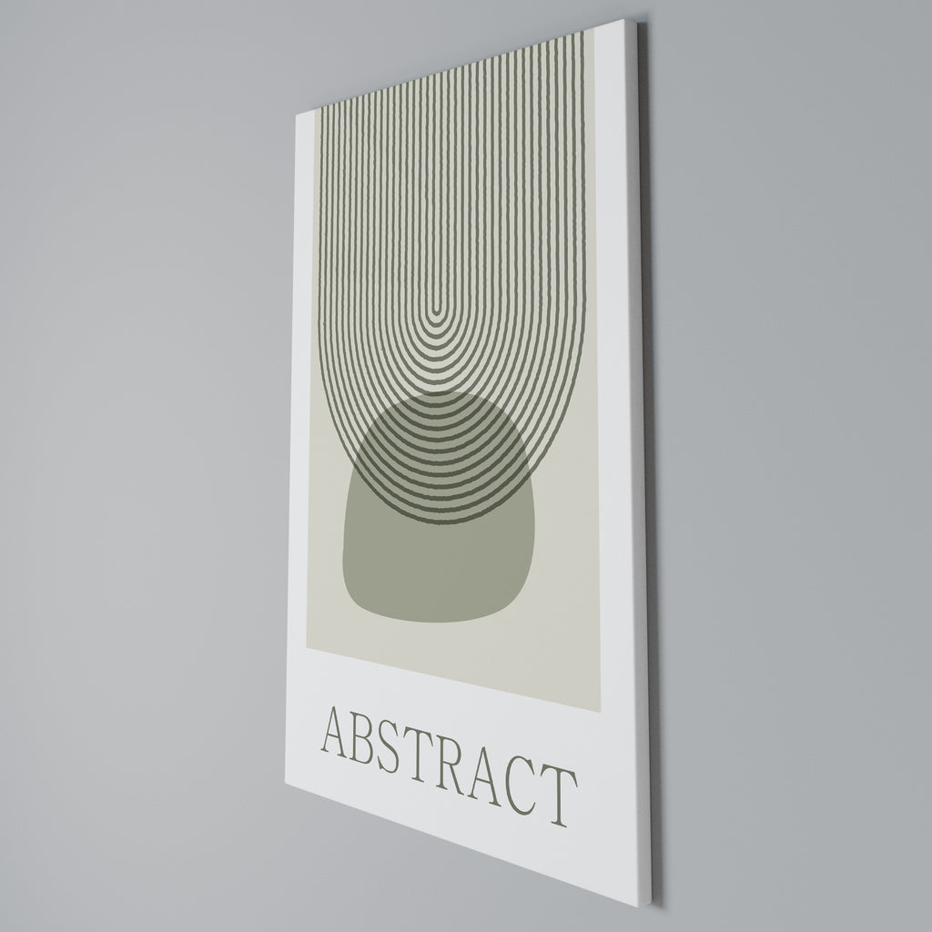 GREEN ABSTRACT Vertical Canvas Print