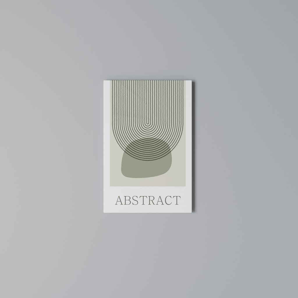 GREEN ABSTRACT Vertical Canvas Print