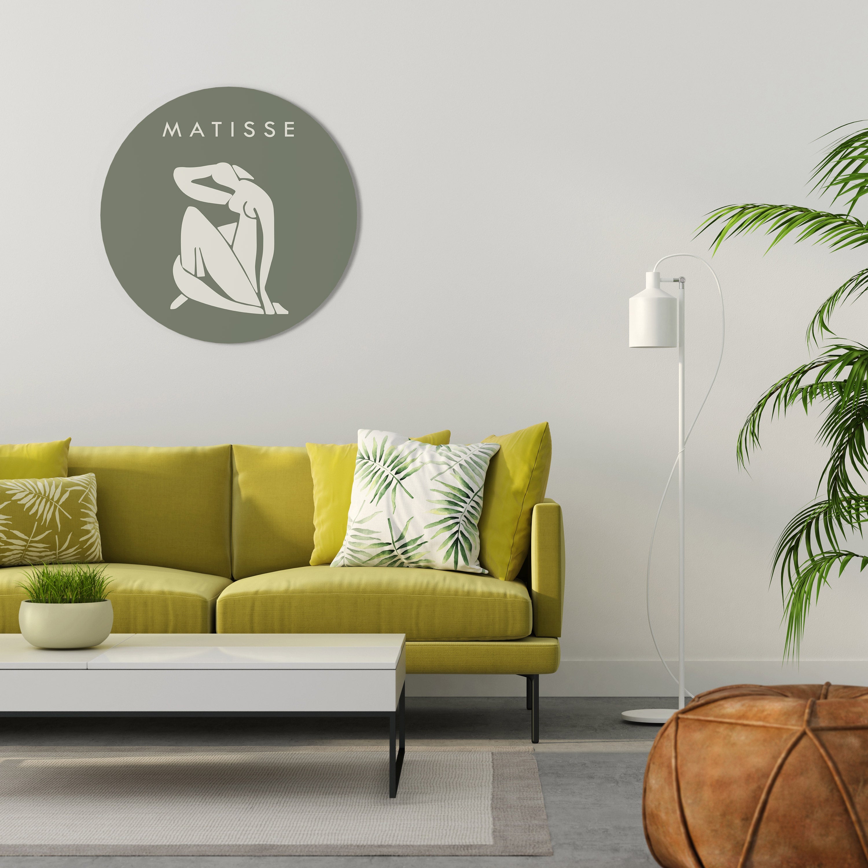 MATISSE NUDES Art mural rond