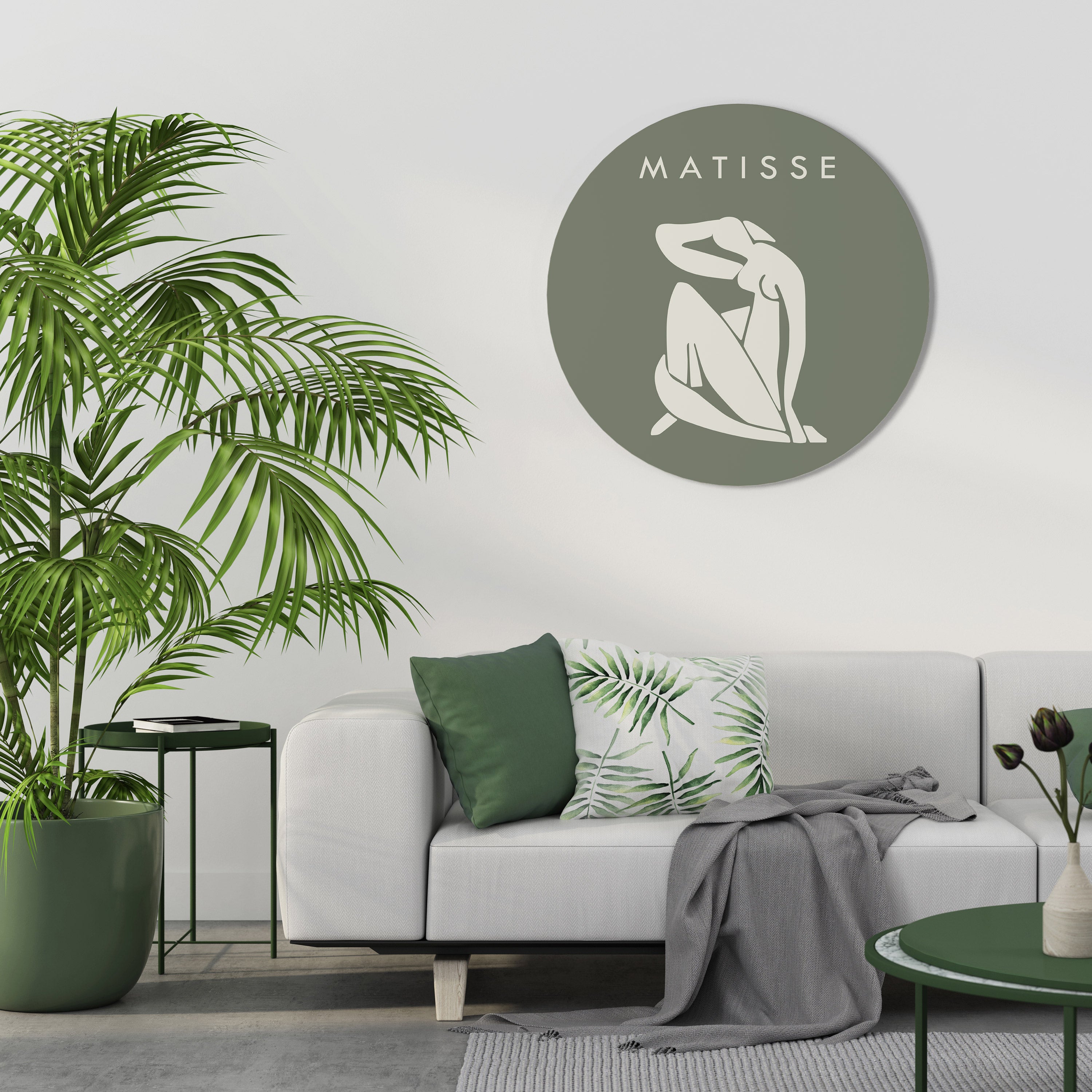 MATISSE NUDES Art mural rond