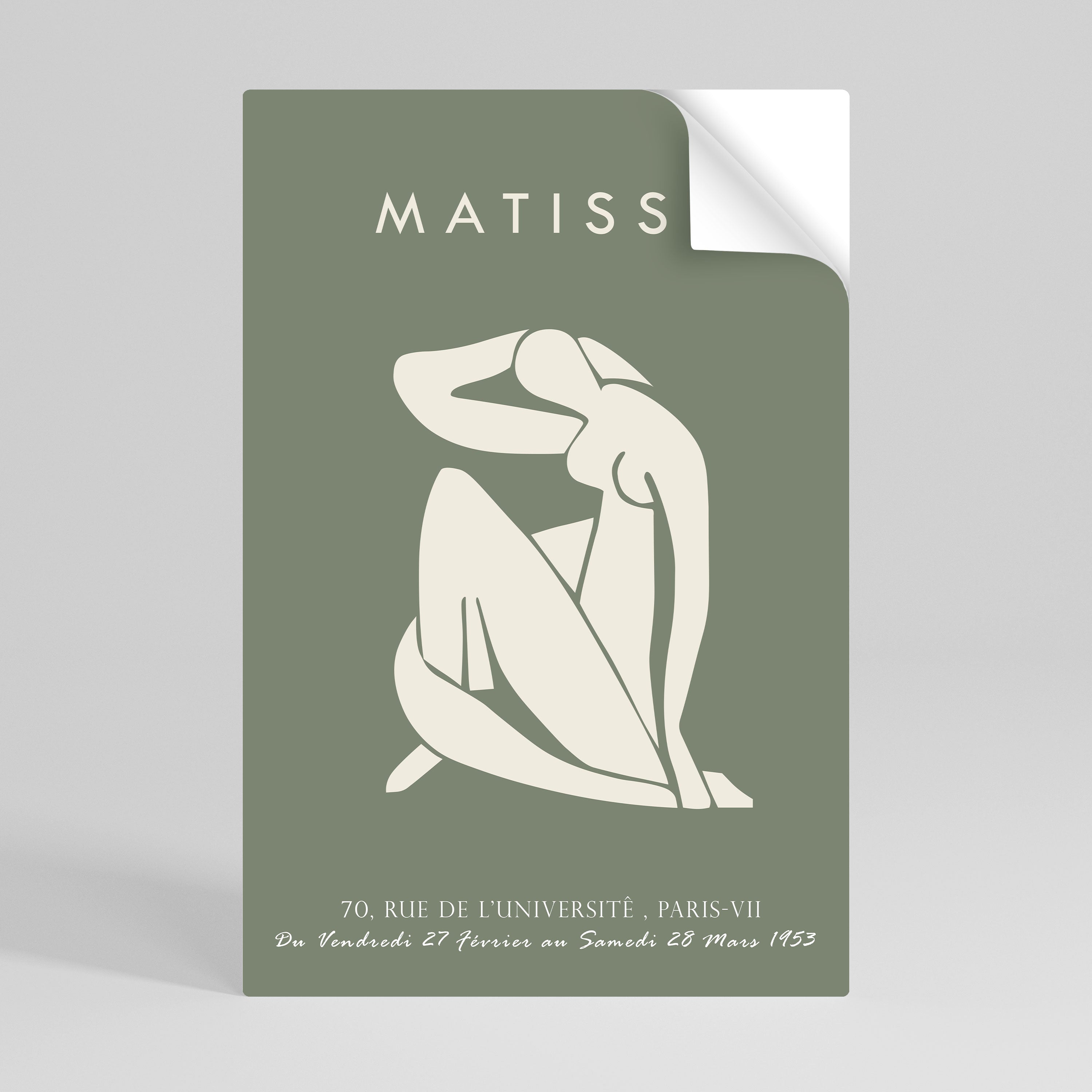 Affiche verticale autocollante MATISSE NUDES