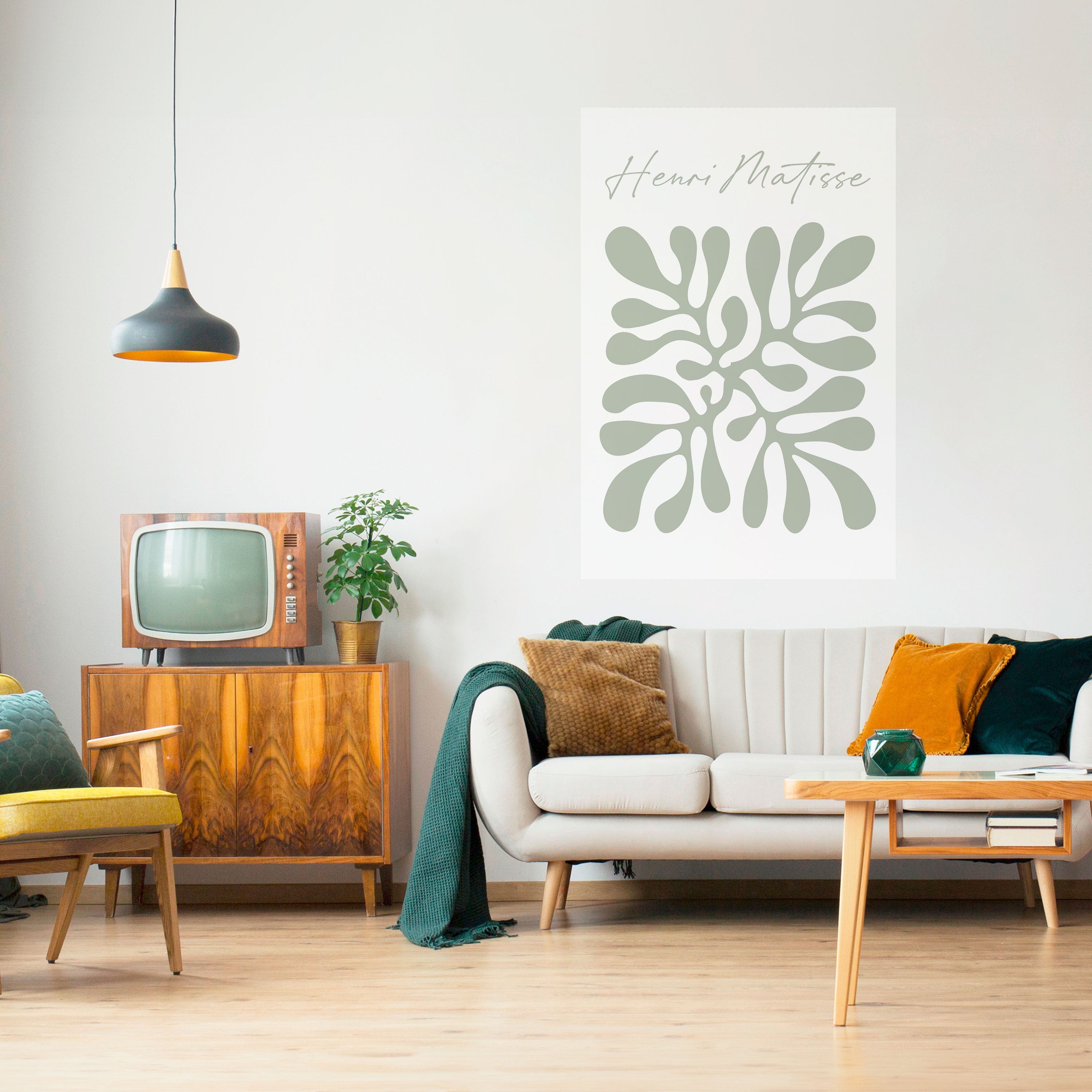 Poster vertical autocollant « SHAPE OF MATISSE »