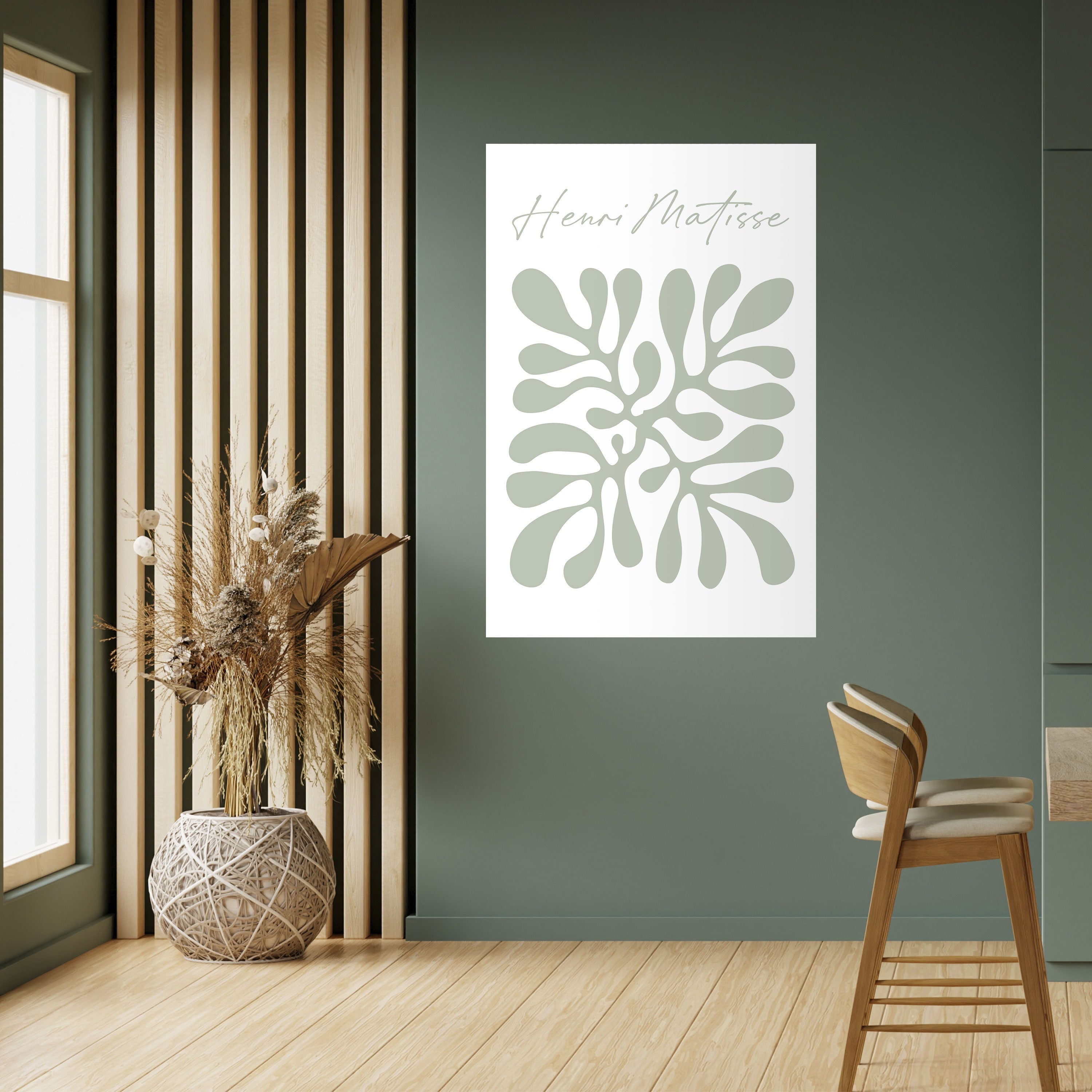 Poster vertical autocollant « SHAPE OF MATISSE »