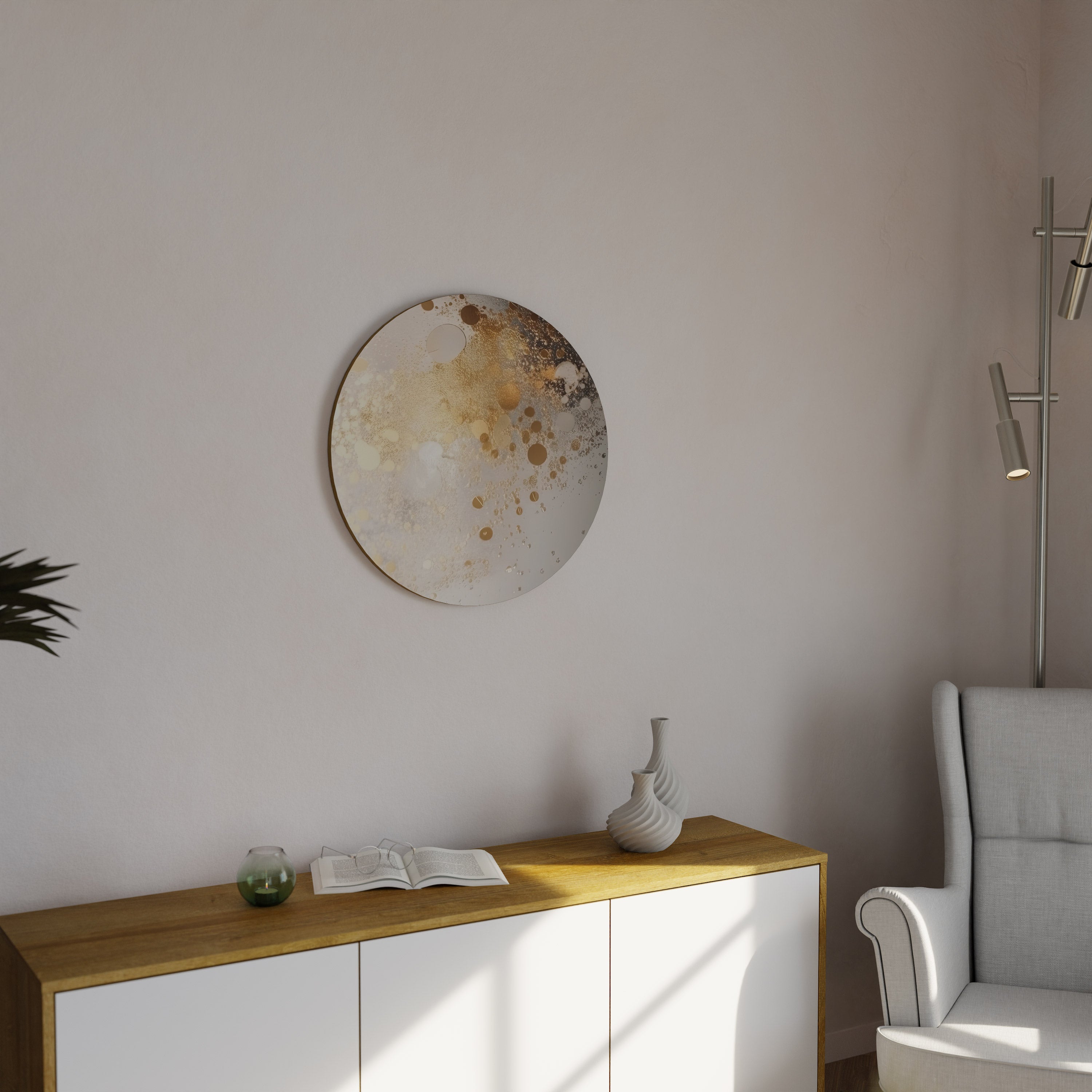 CADENCE PRÉCIEUSE Décoration murale ronde