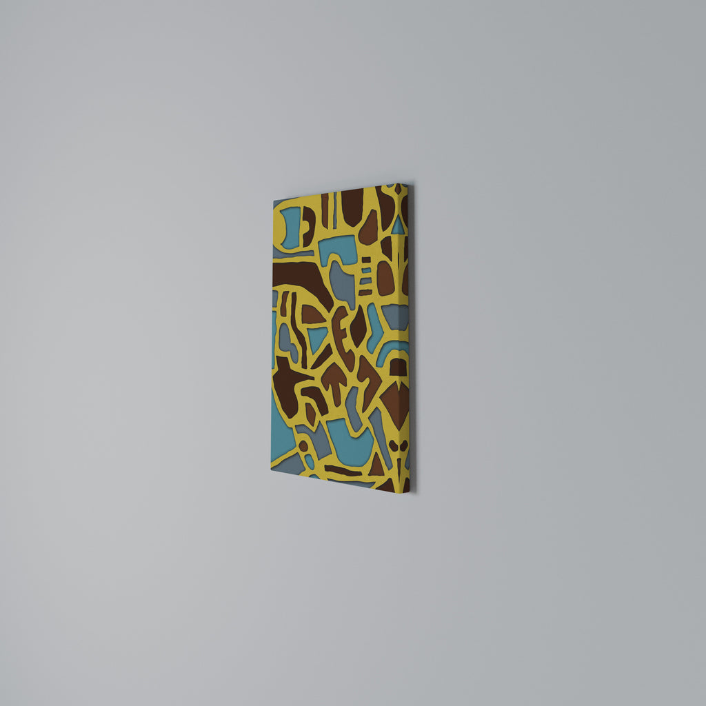 ASSYMETRICAL HARMONY Vertical Canvas Print