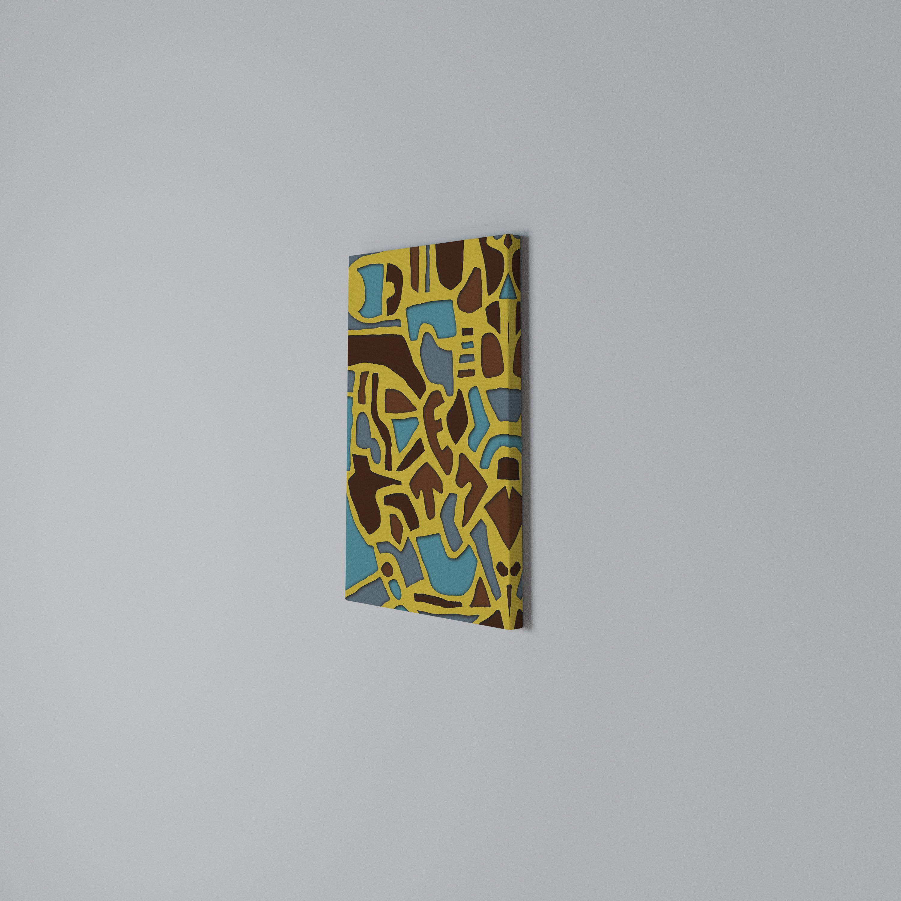 ASSYMETRICAL HARMONY Vertical Canvas Print
