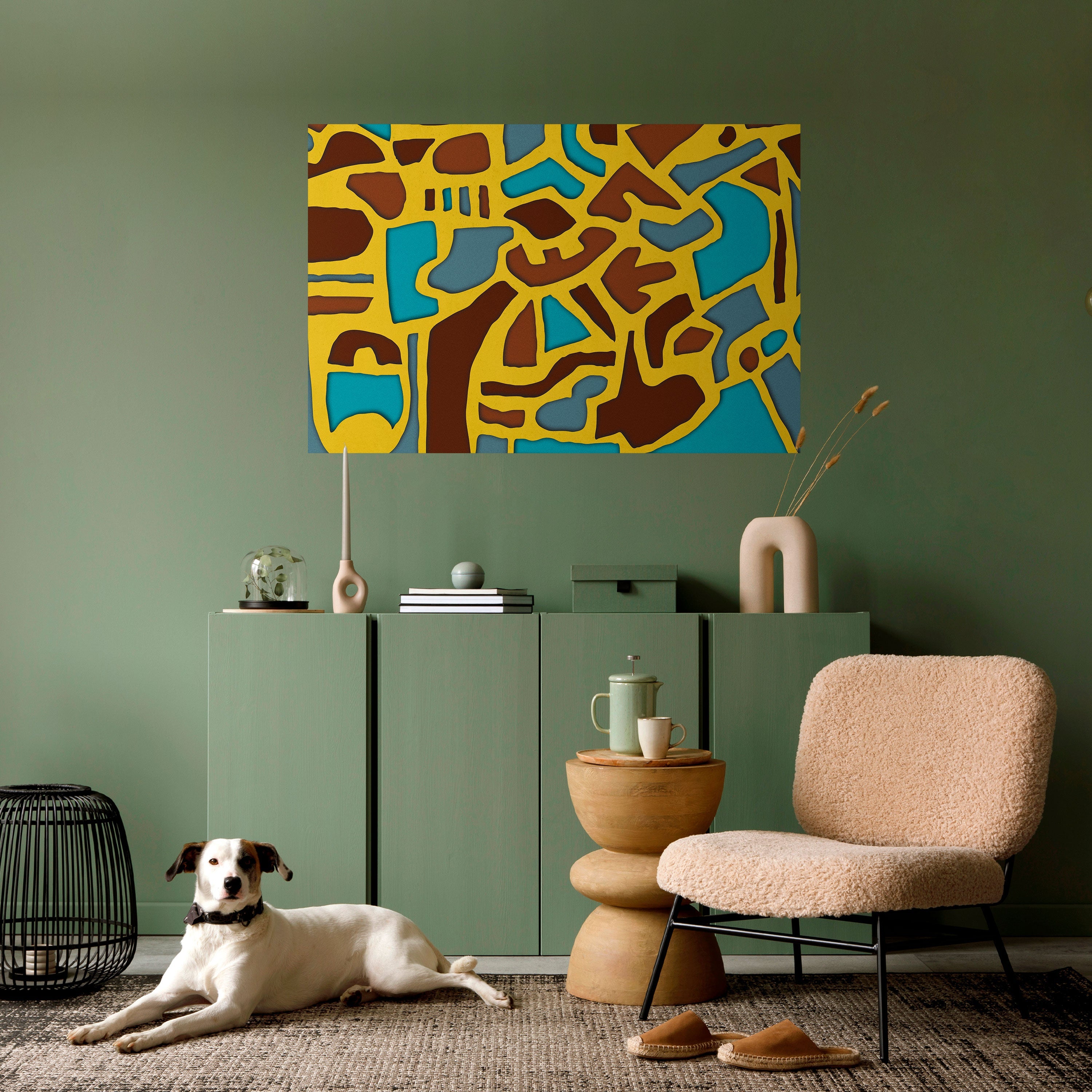 Affiche horizontale autocollante « HARMONIE ASYMÉTRIQUE »