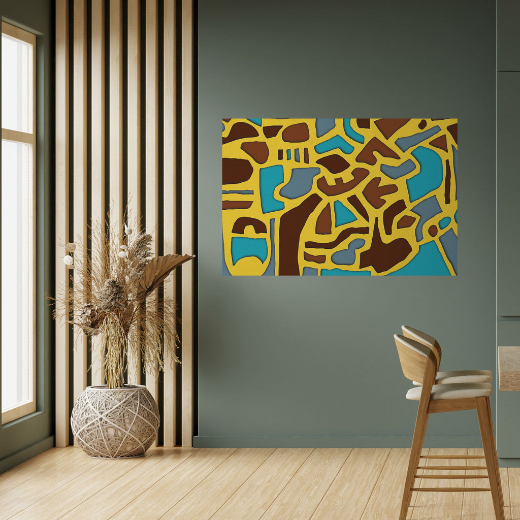 Affiche horizontale autocollante « HARMONIE ASYMÉTRIQUE »