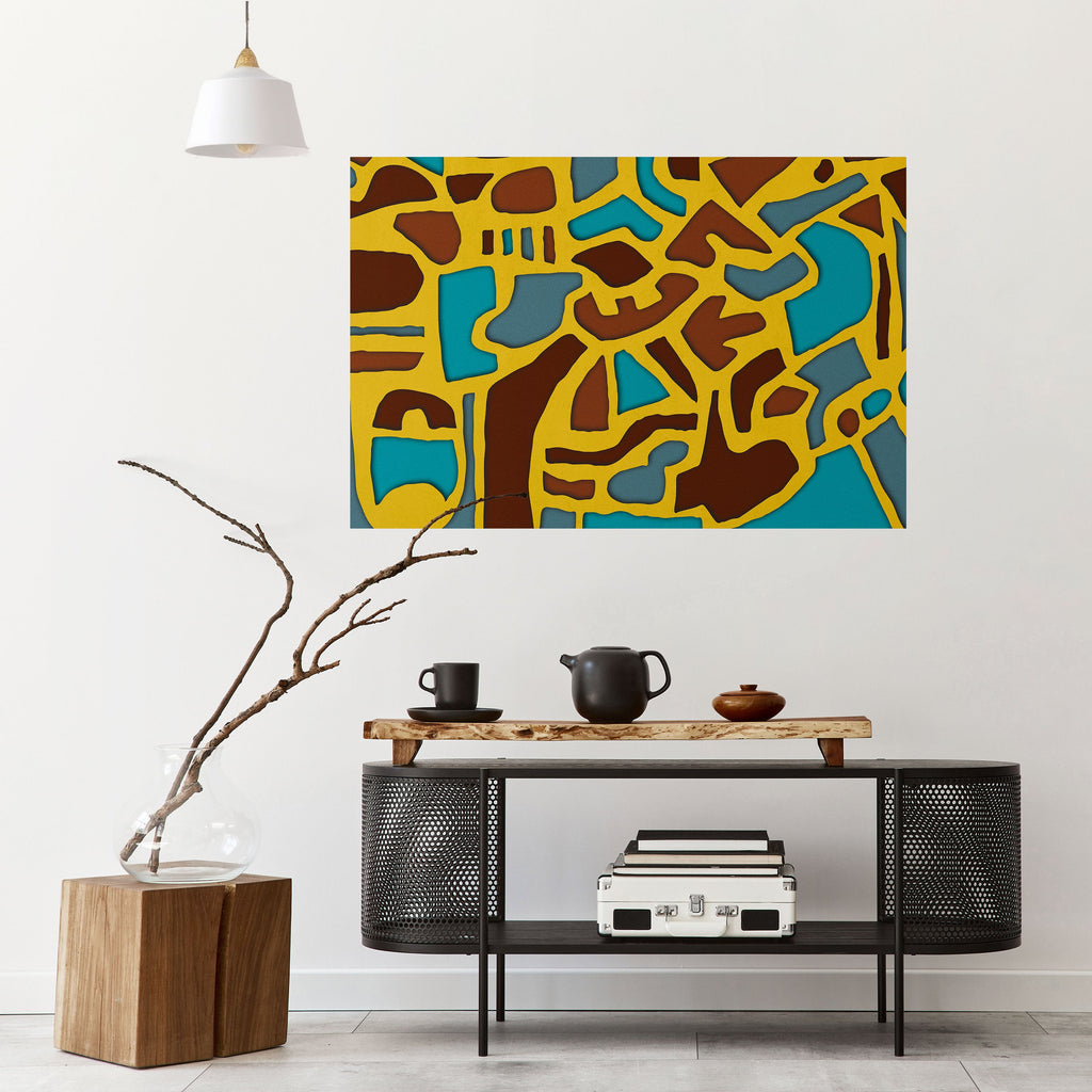 Affiche horizontale autocollante « HARMONIE ASYMÉTRIQUE »