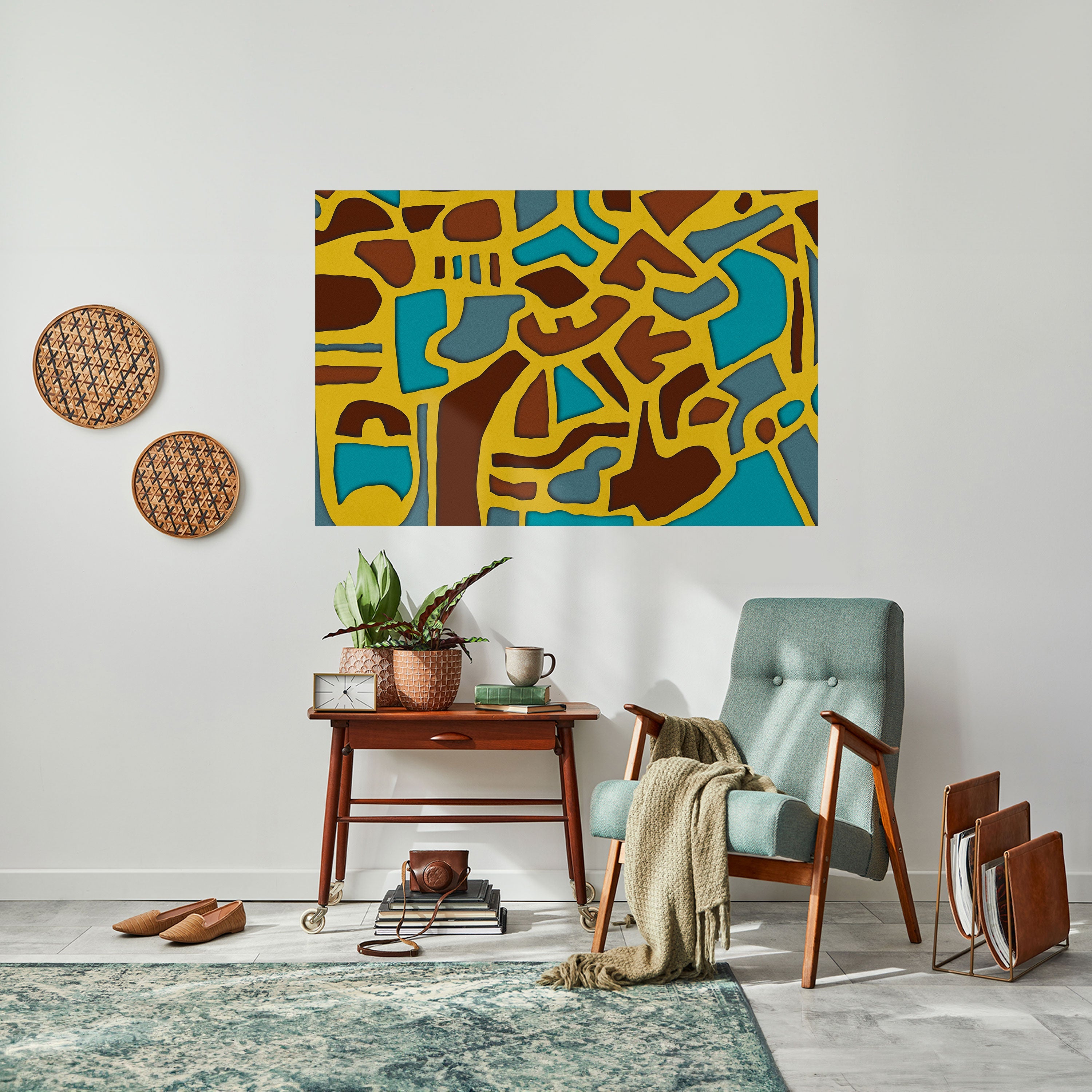 Affiche horizontale autocollante « HARMONIE ASYMÉTRIQUE »