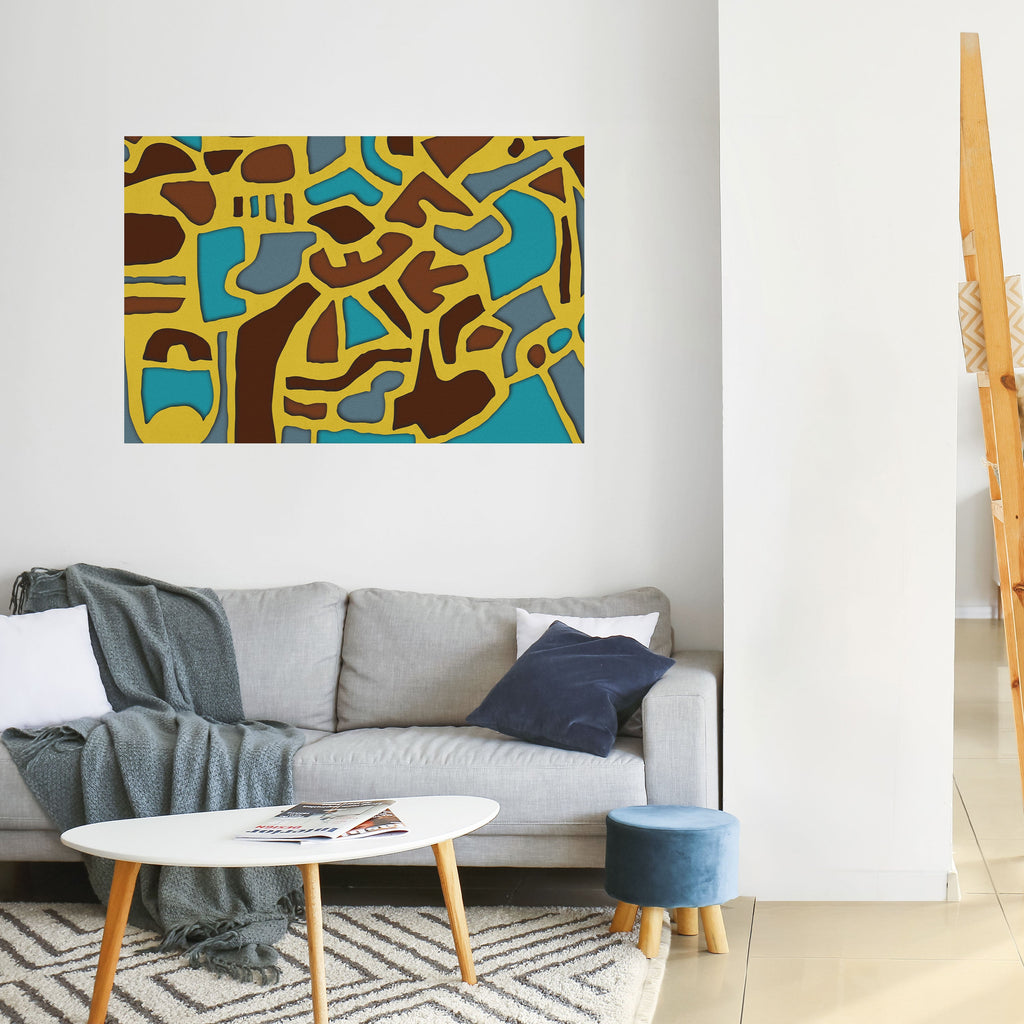 Affiche horizontale autocollante « HARMONIE ASYMÉTRIQUE »