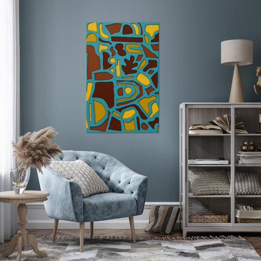 SHAPE EXTRAVAGANZA Vertical Canvas Print