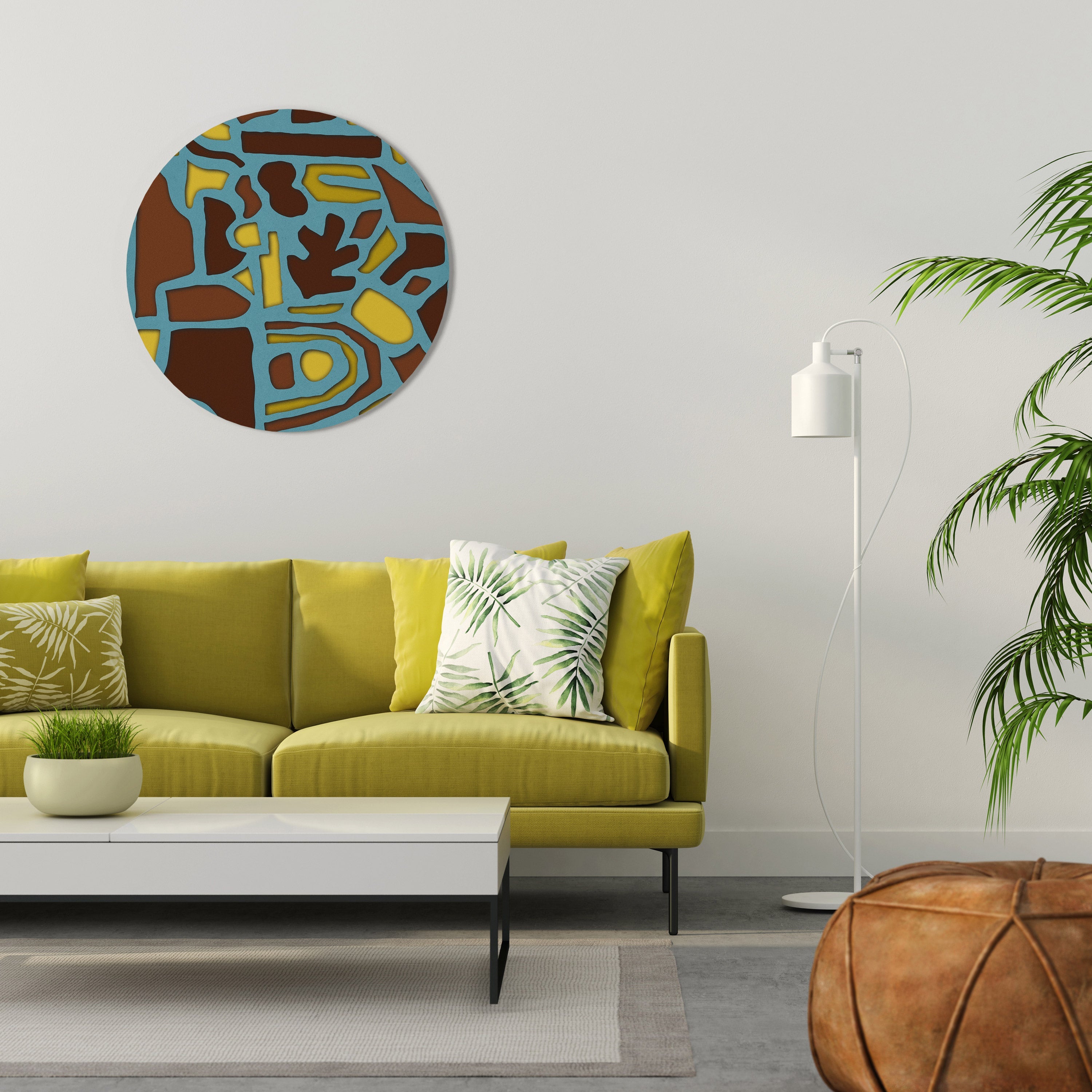 SHAPE EXTRAVAGANZA Art mural rond