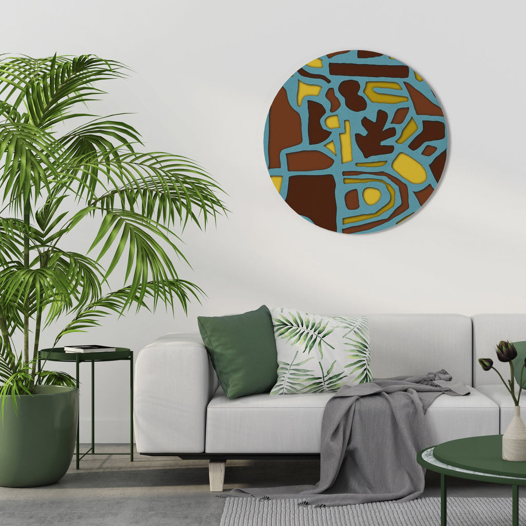 SHAPE EXTRAVAGANZA Art mural rond