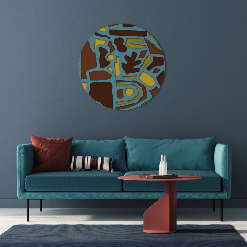 SHAPE EXTRAVAGANZA Art mural rond