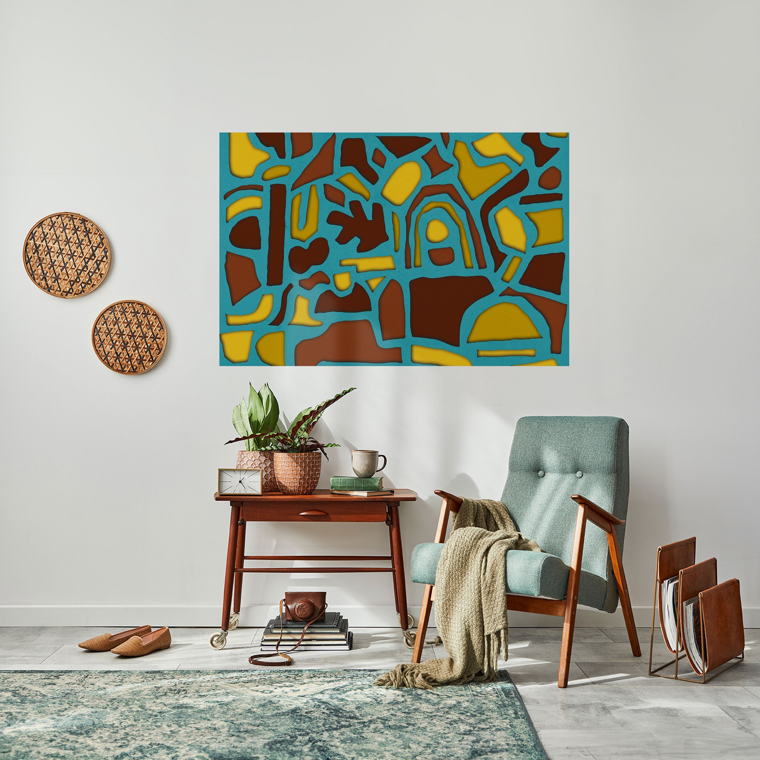 SHAPE EXTRAVAGANZA Affiche horizontale autocollante