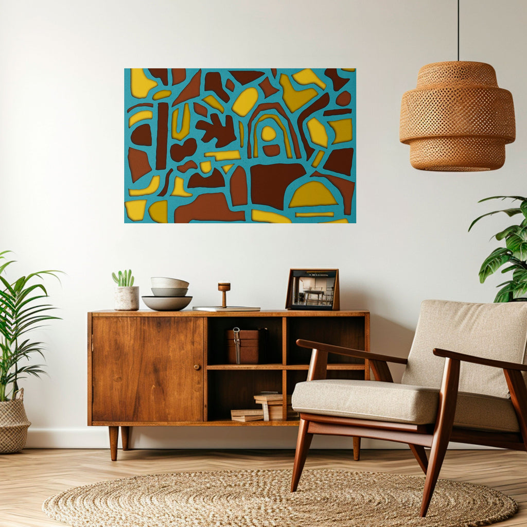 SHAPE EXTRAVAGANZA Affiche horizontale autocollante