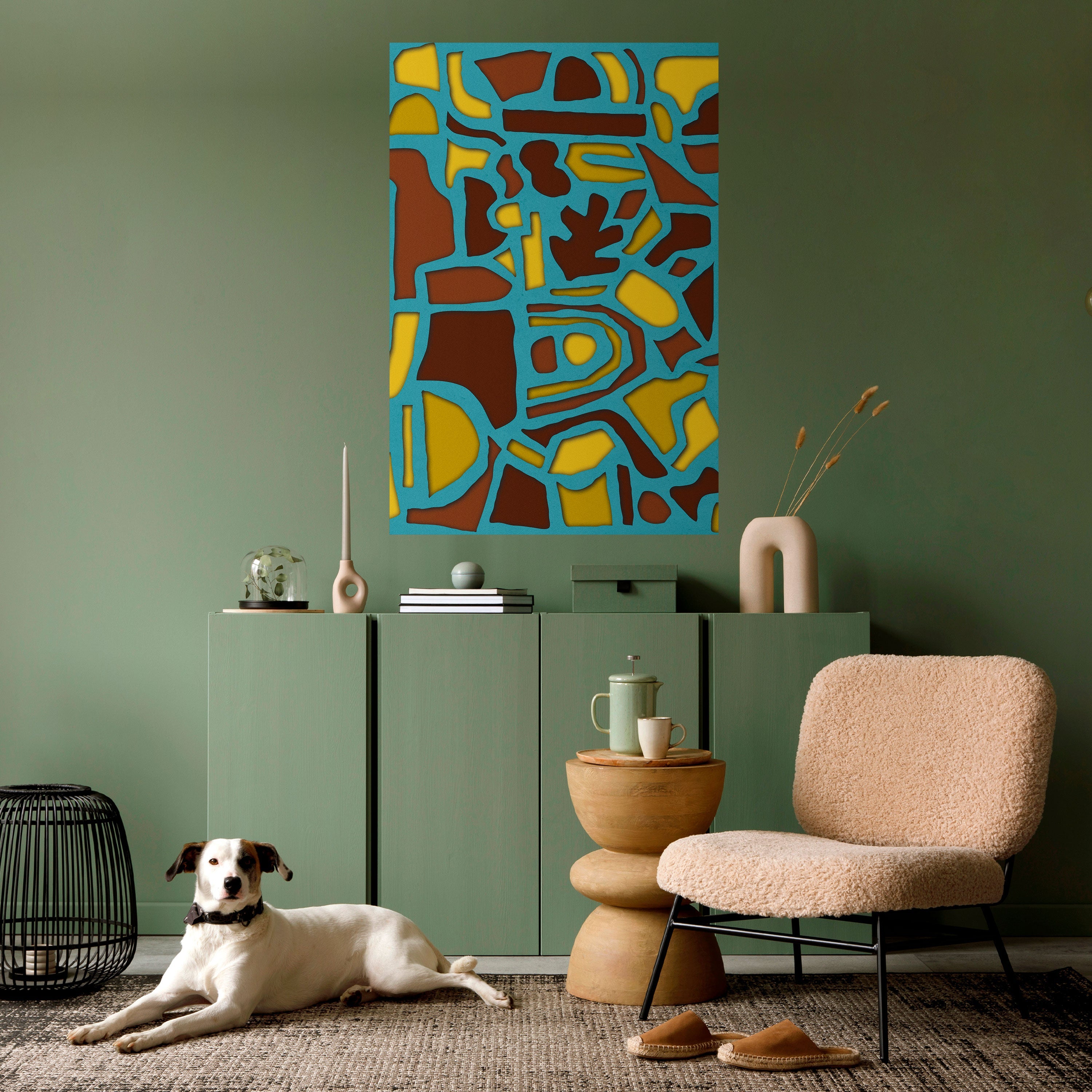 SHAPE EXTRAVAGANZA Affiche verticale autocollante