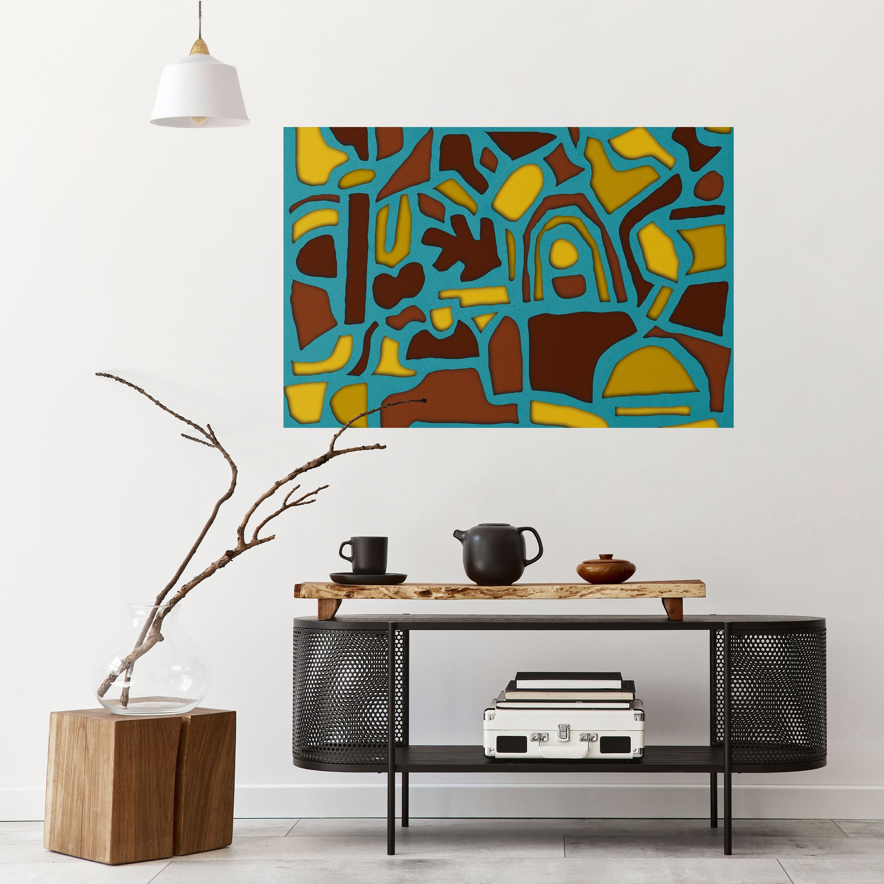 SHAPE EXTRAVAGANZA Affiche horizontale autocollante