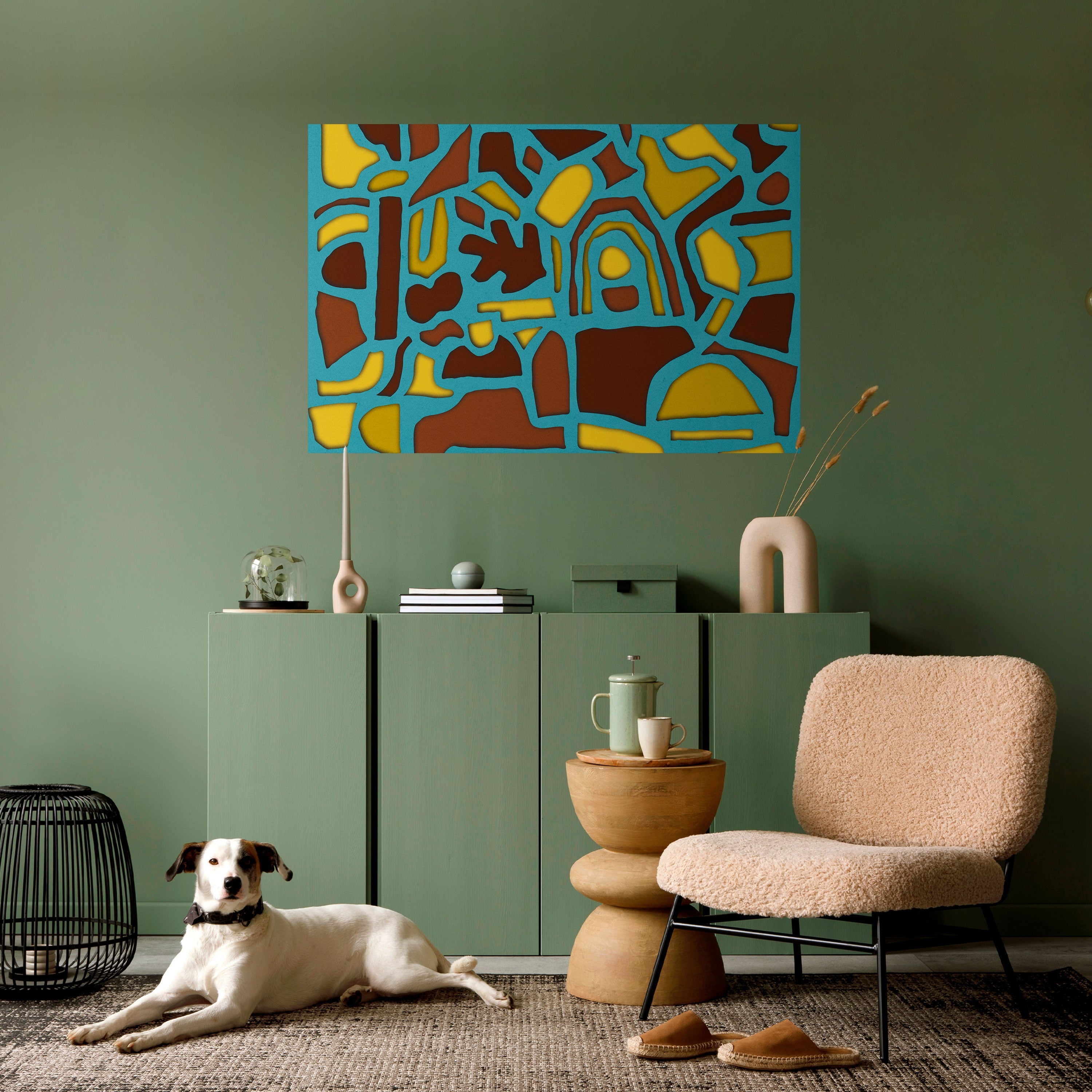 SHAPE EXTRAVAGANZA Affiche horizontale autocollante