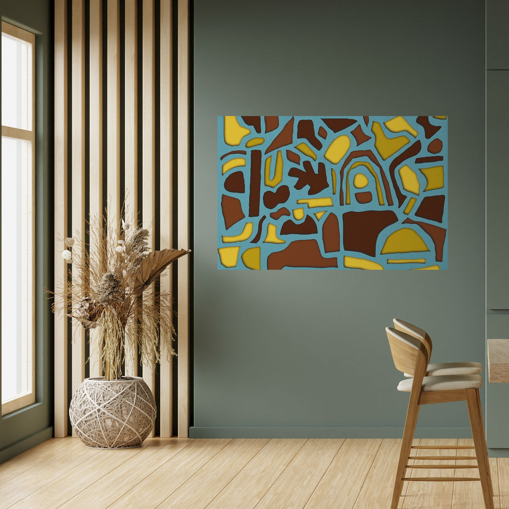 SHAPE EXTRAVAGANZA Affiche horizontale autocollante