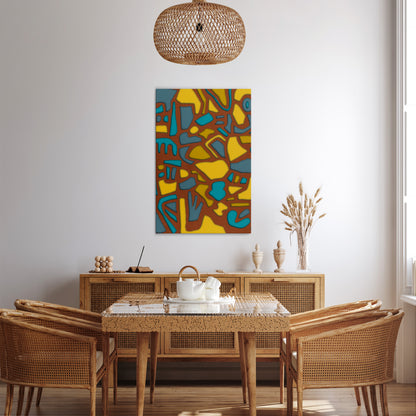 FORM SHUFFLE Vertical Canvas Print