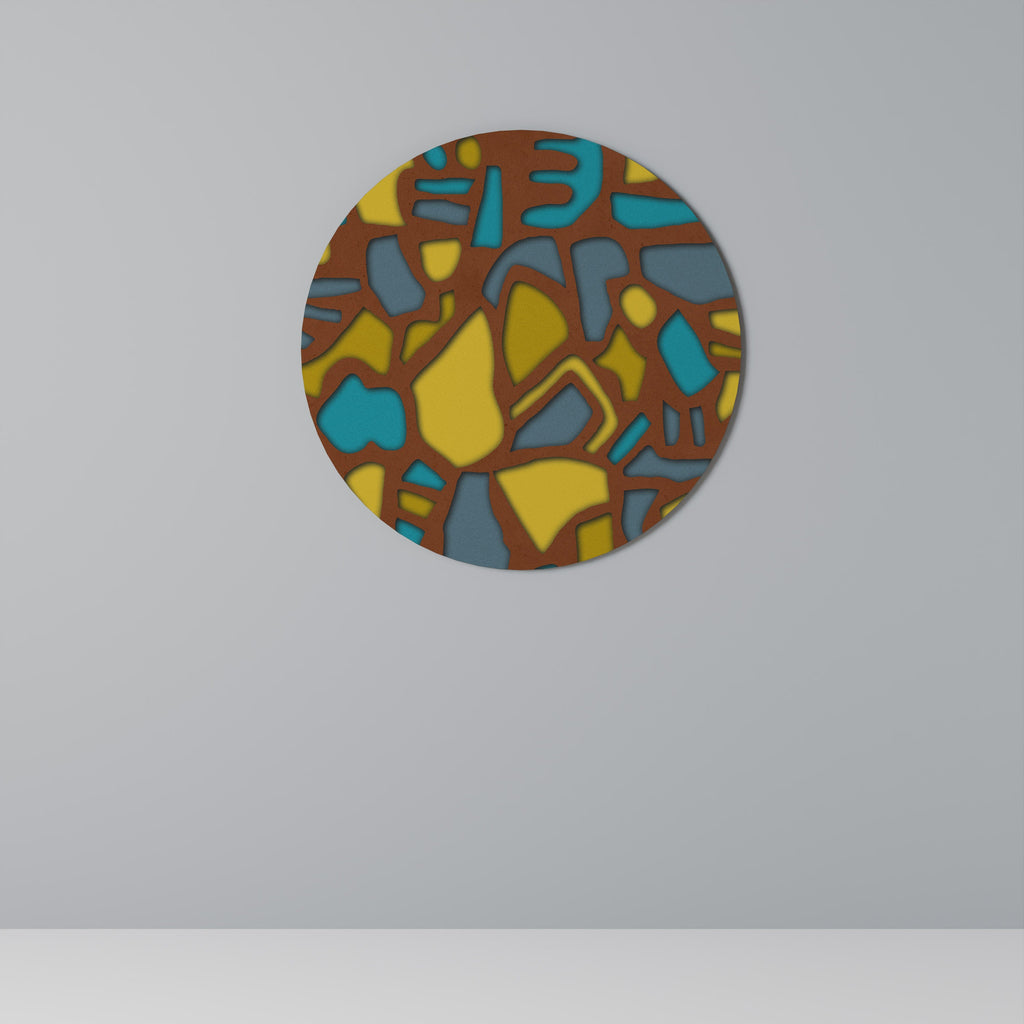 FORM SHUFFLE Art mural rond