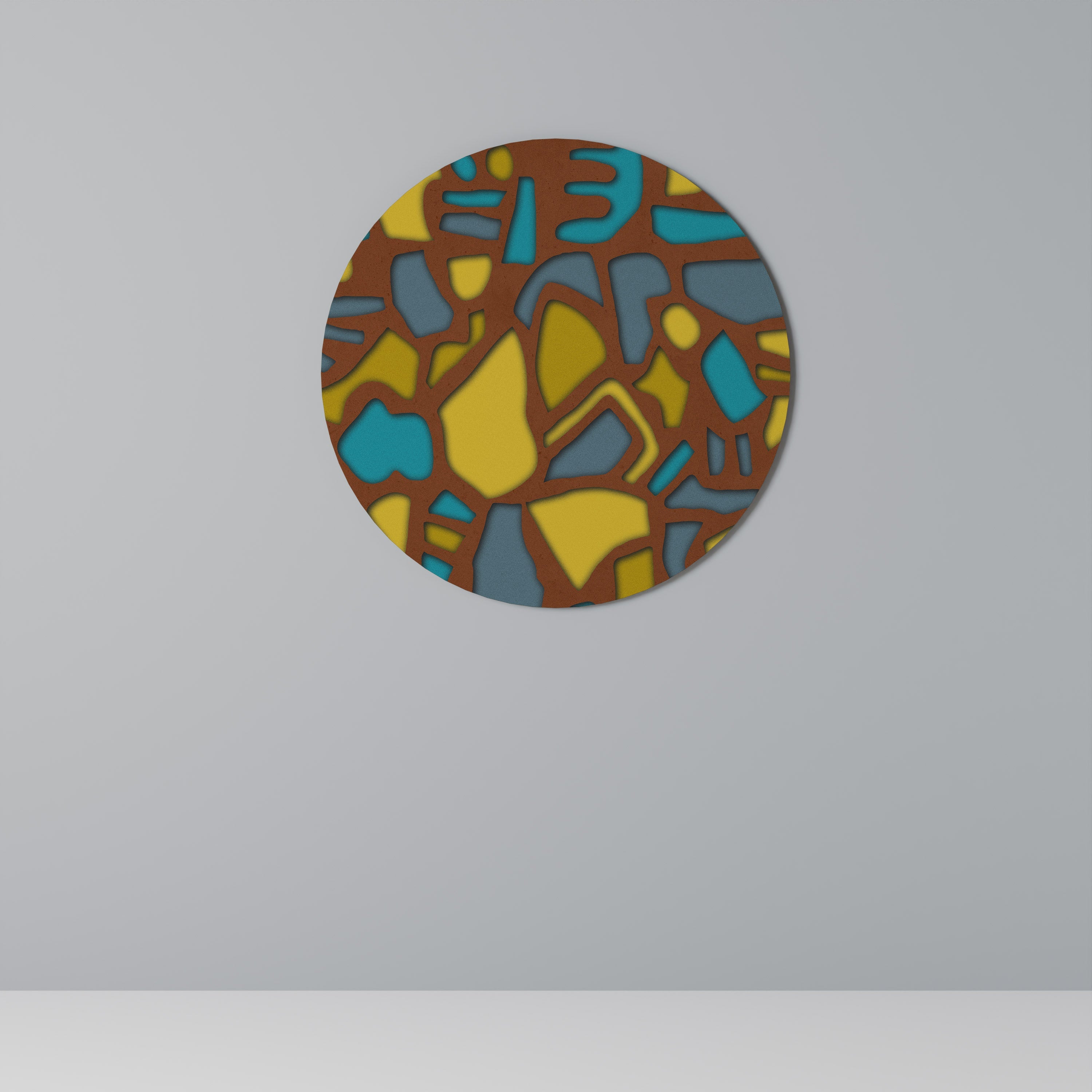 FORM SHUFFLE Art mural rond