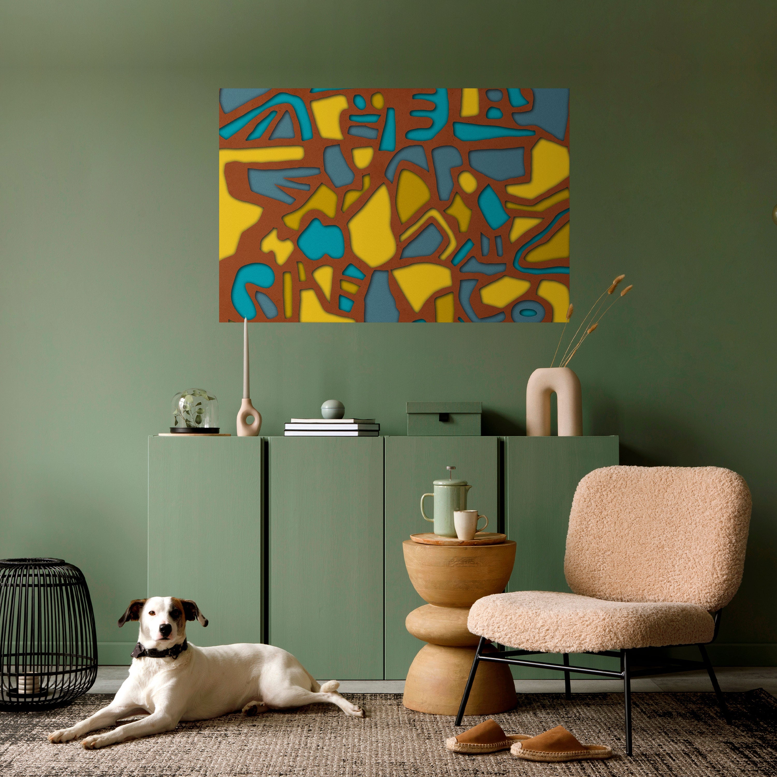 Affiche horizontale autocollante FORM SHUFFLE