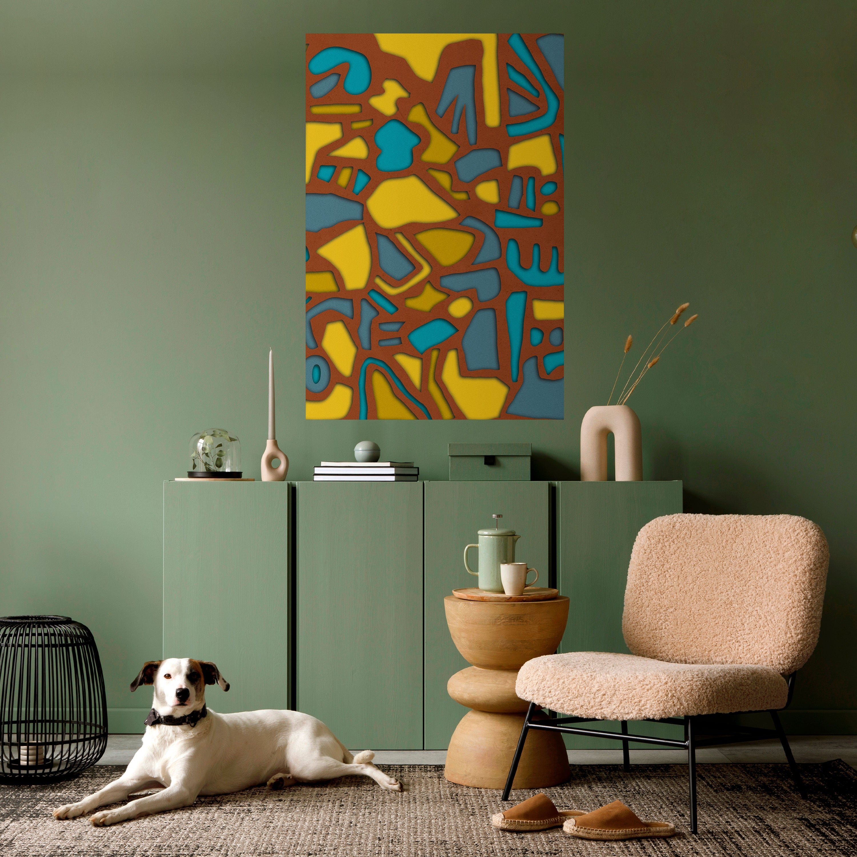 Affiche verticale autocollante FORM SHUFFLE