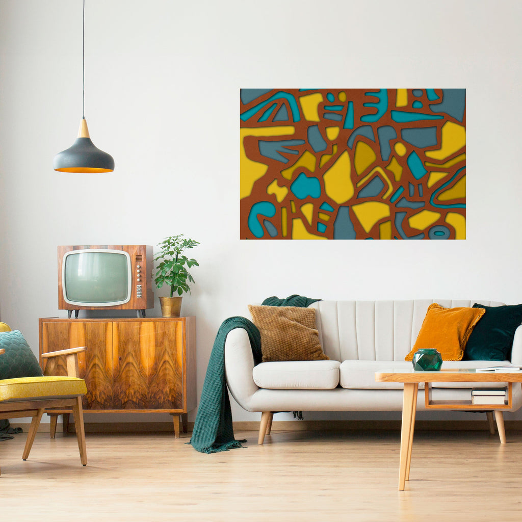 Affiche horizontale autocollante FORM SHUFFLE