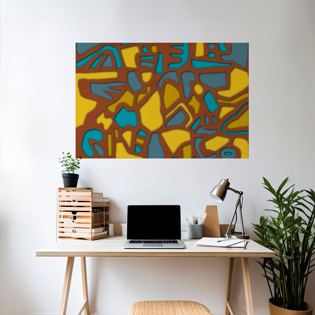 Affiche horizontale autocollante FORM SHUFFLE