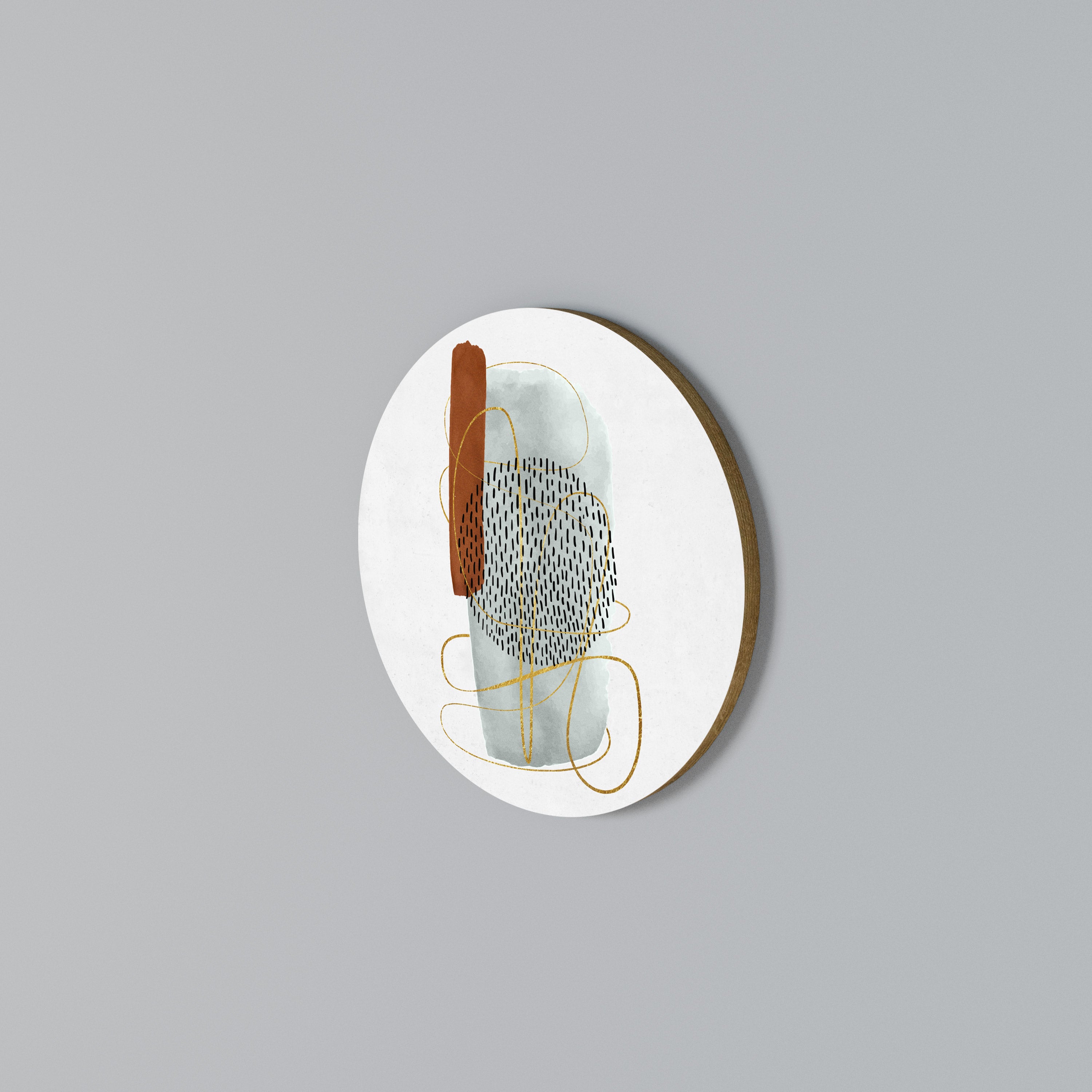 WRAPPED IN FORM Round Wall Art