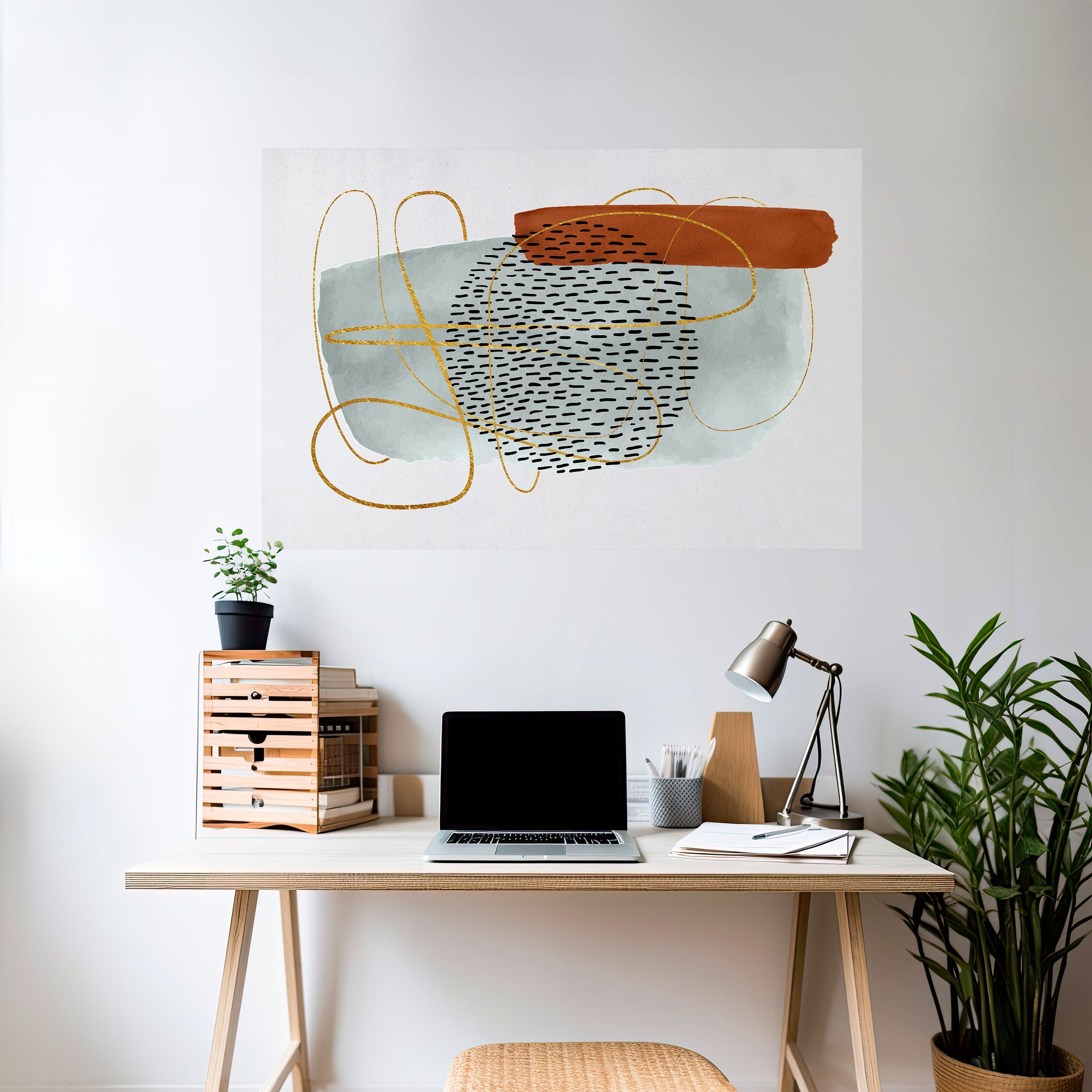 Affiche horizontale autocollante « WRAPED IN FORM »