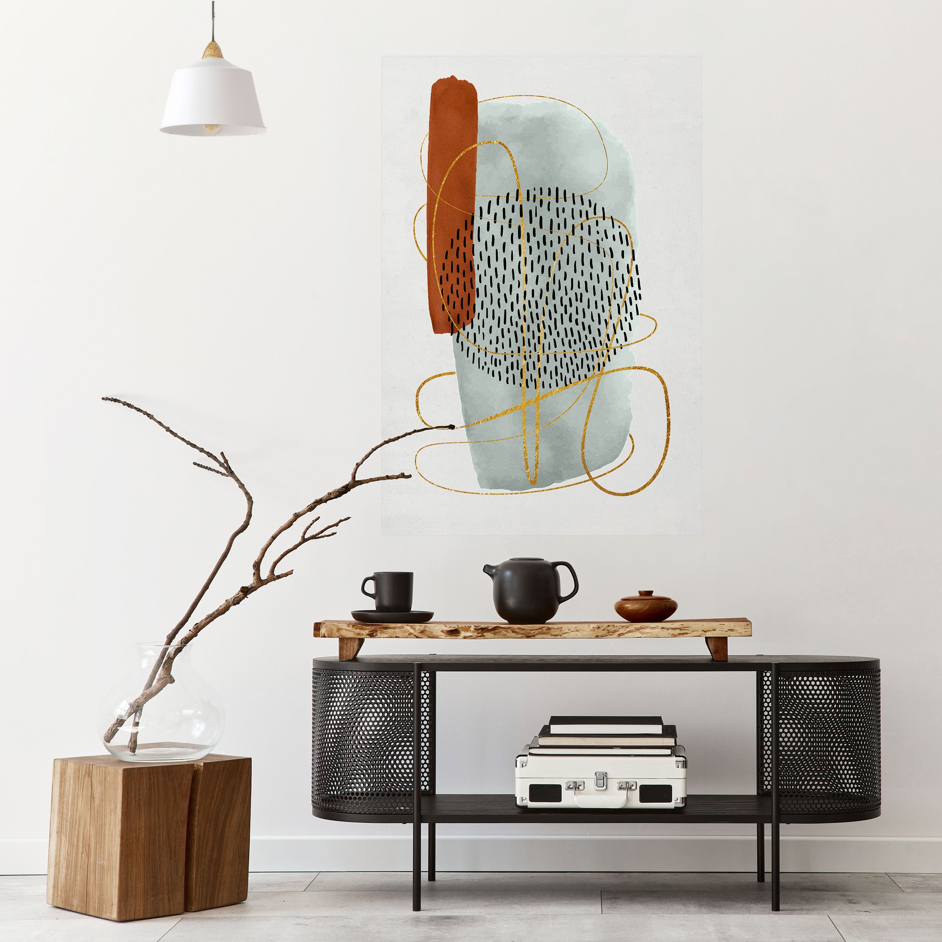 Affiche verticale autocollante « WRAPED IN FORM »